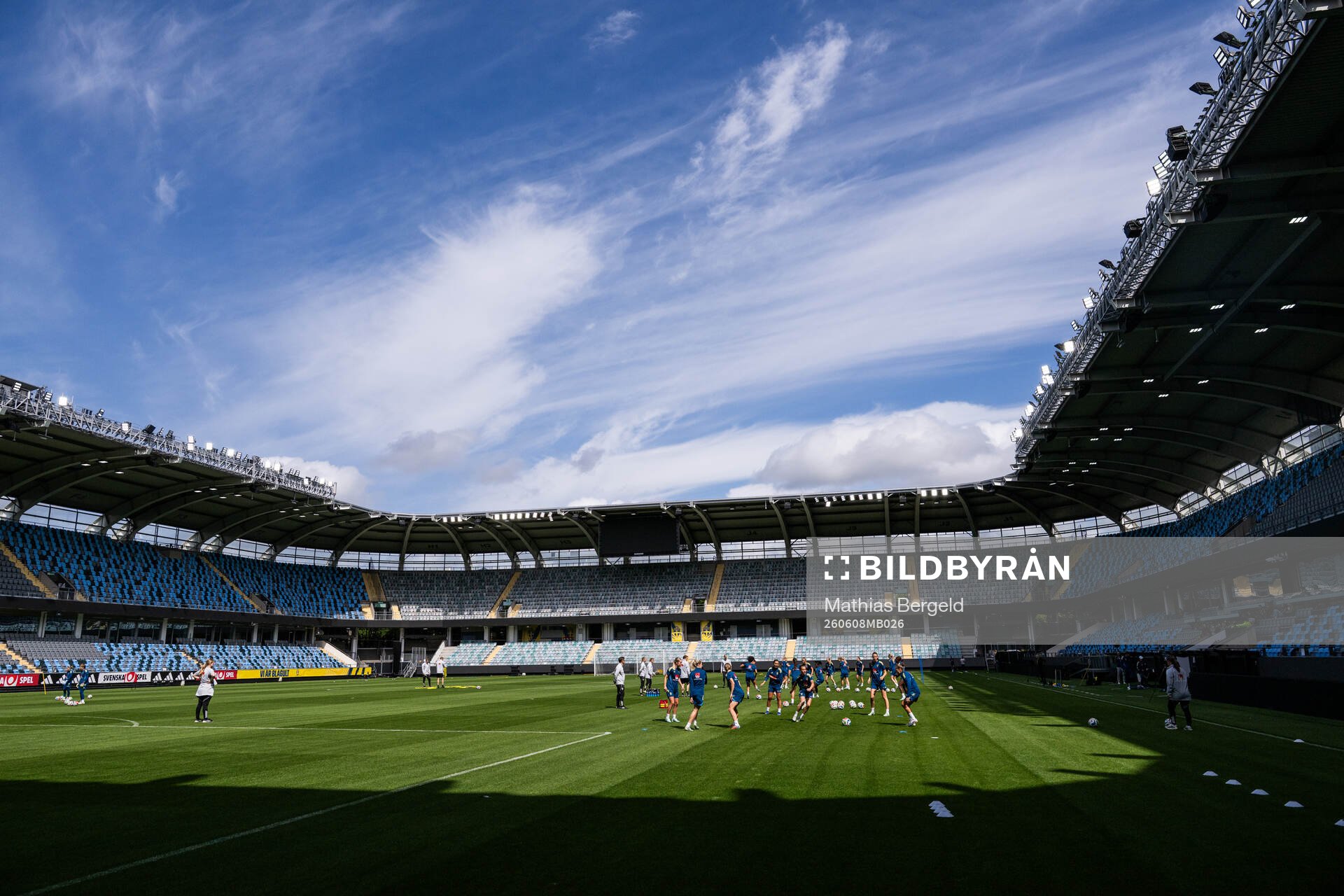 Players of the Swedish women's national football team at a