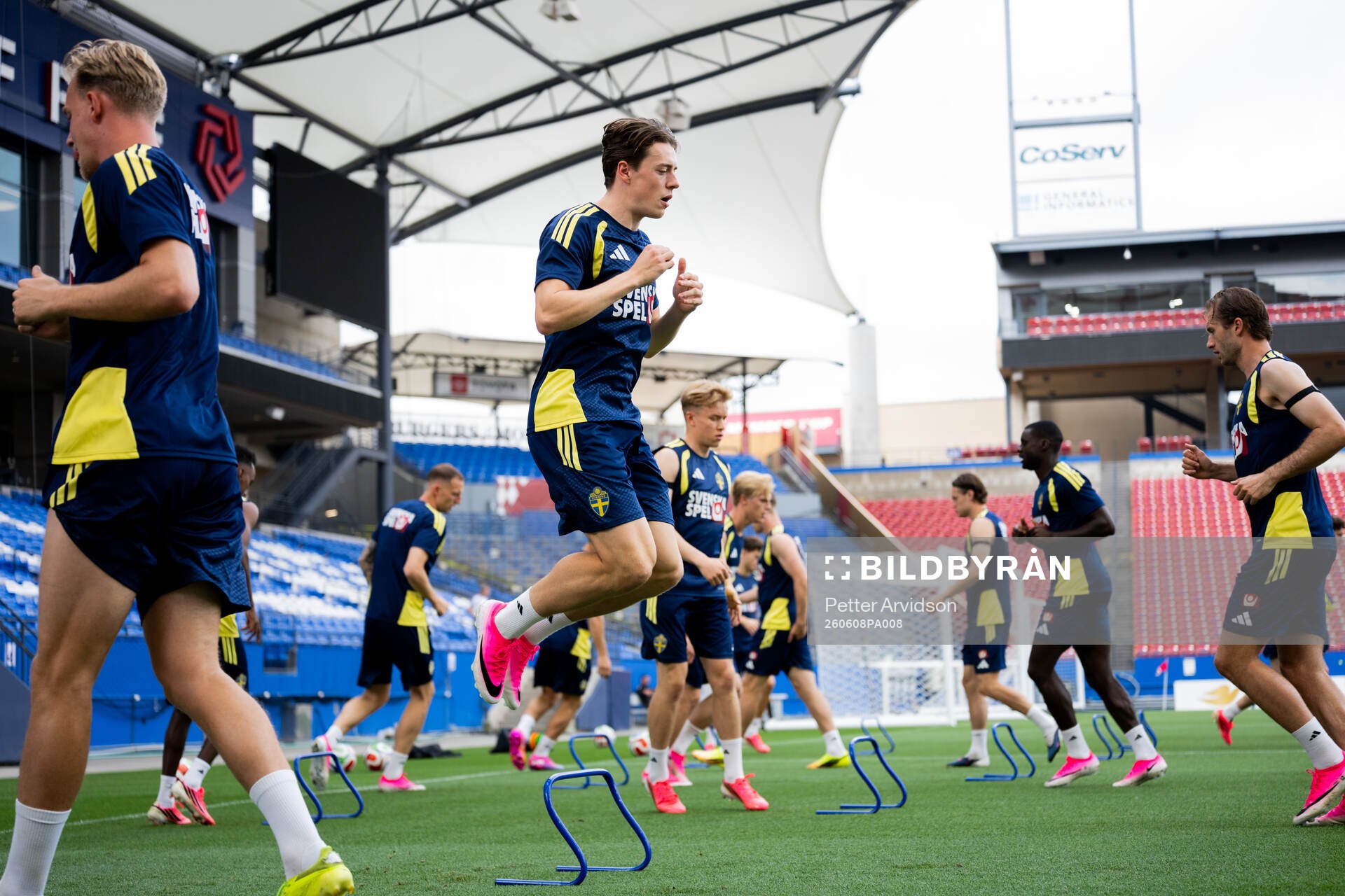 Elliot Stroud of the Swedish national football team at a