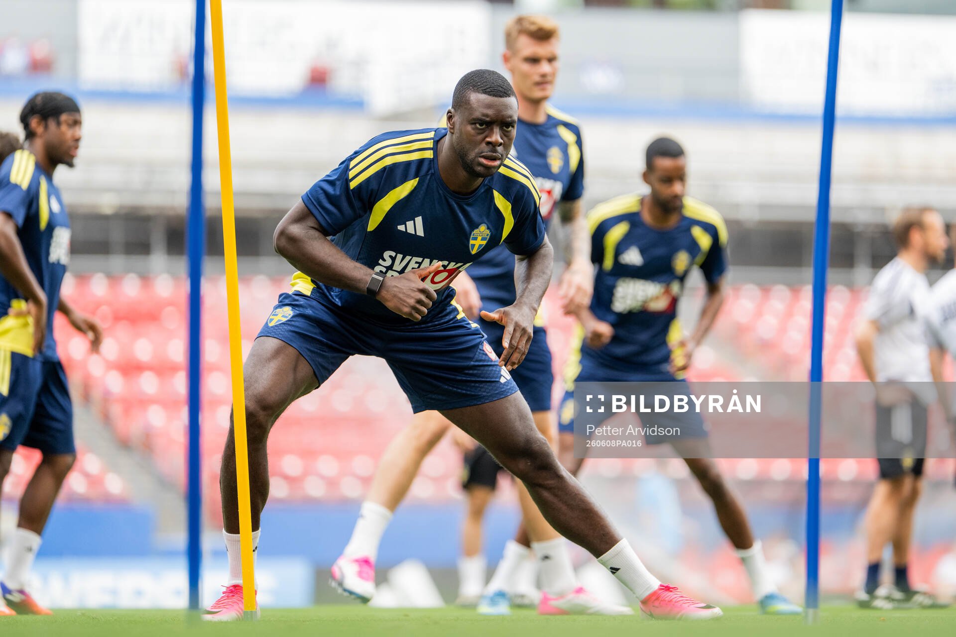 Ken Sema of the Swedish national football team at a