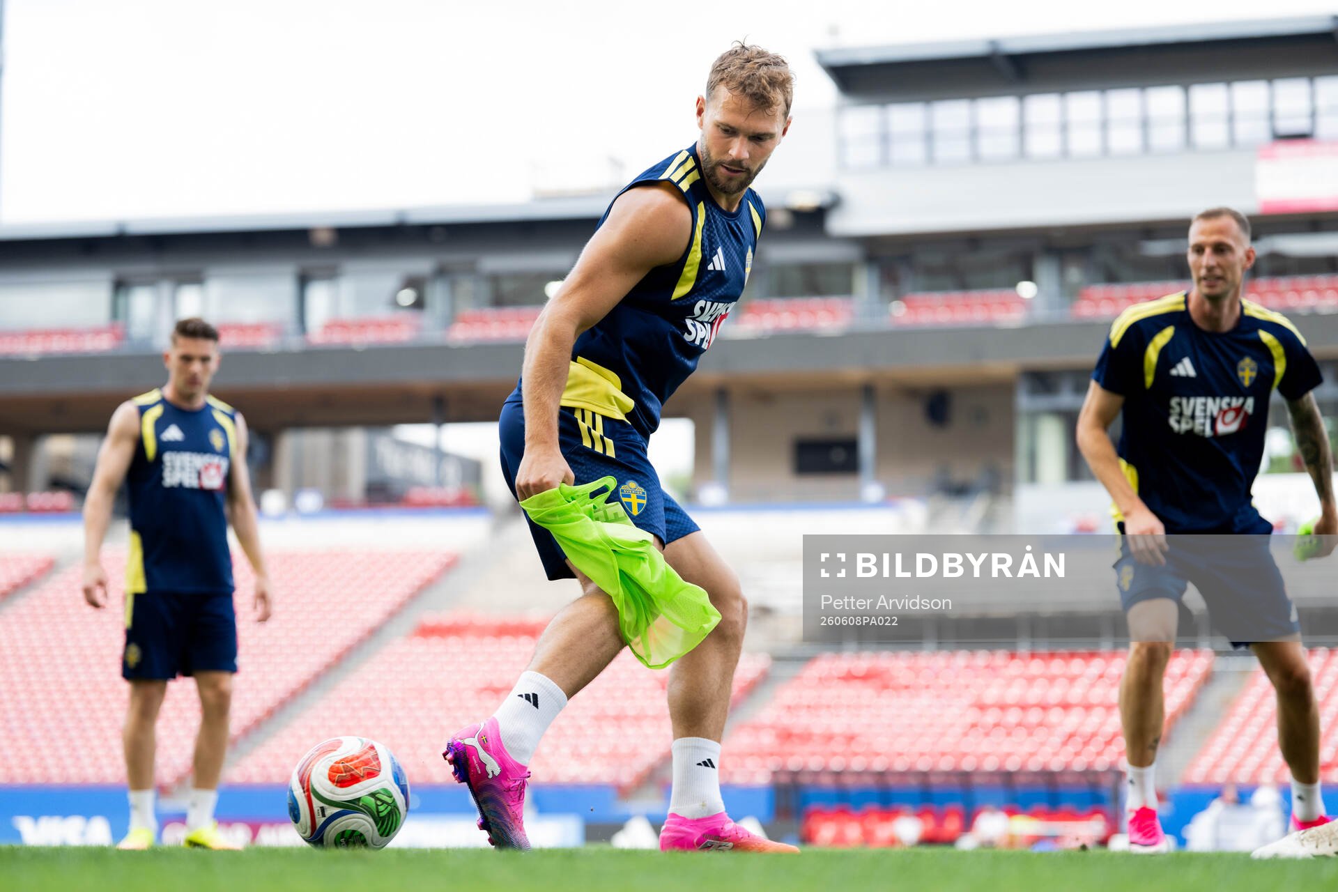 Jesper Karlström of the Swedish national football team at