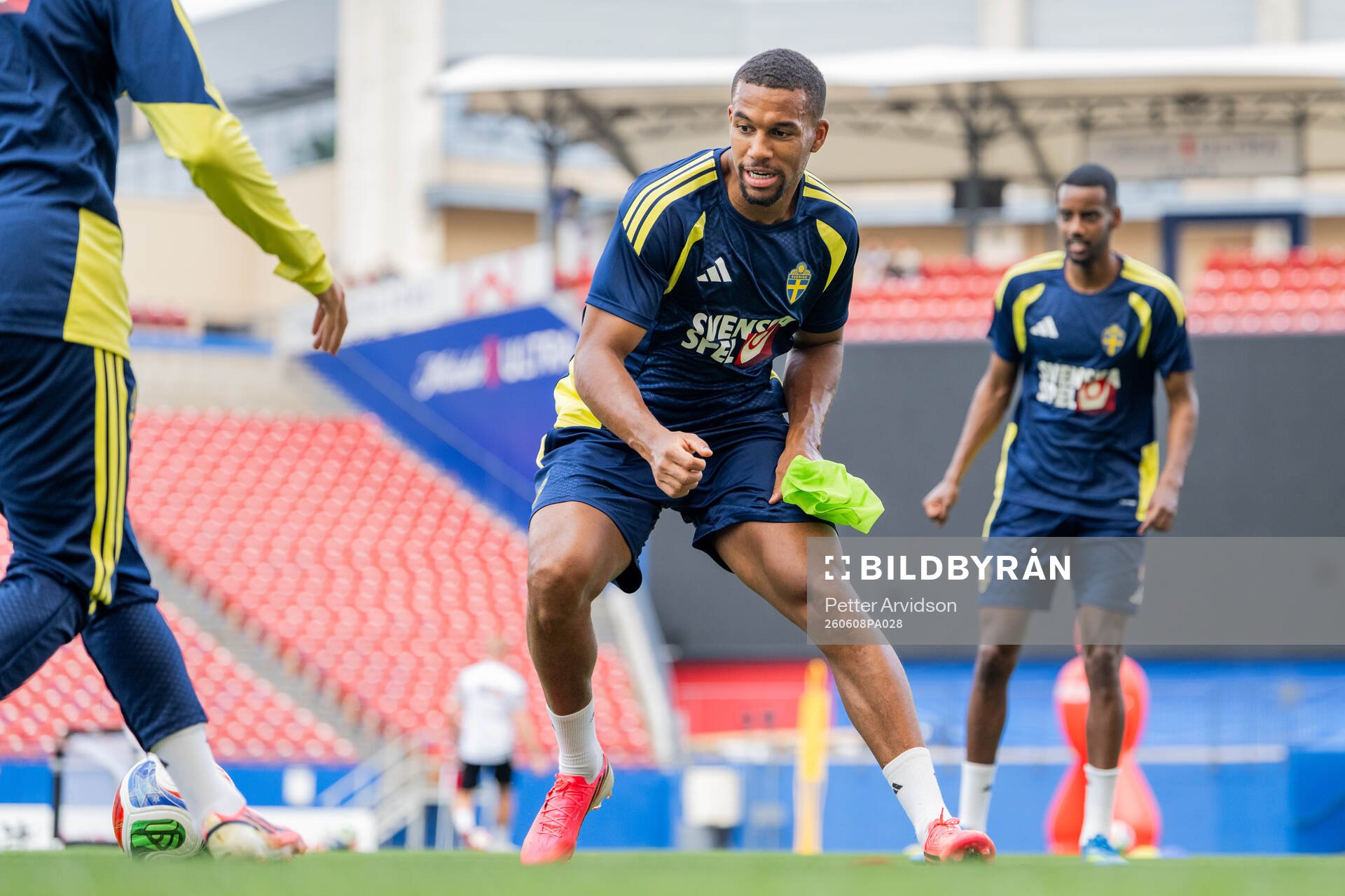 Isak Hien of the Swedish national football team at a