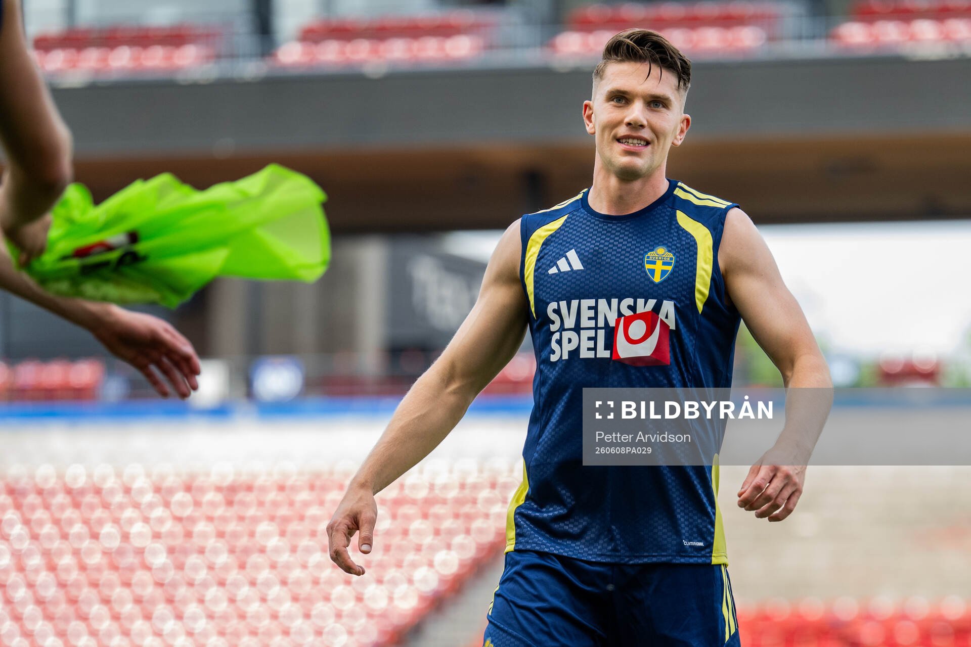 Viktor Gyökeres of the Swedish national football team at a