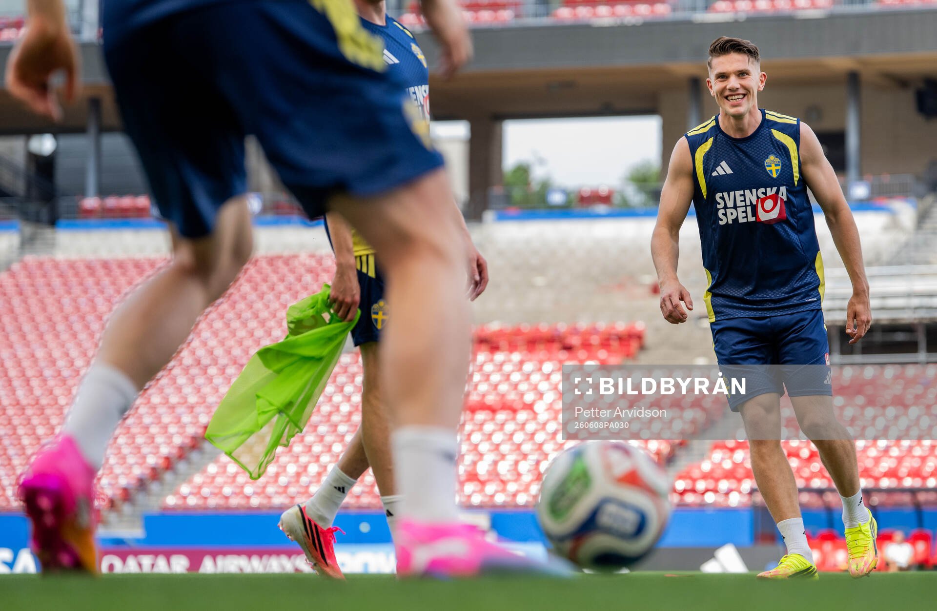 Viktor Gyökeres of the Swedish national football team at a