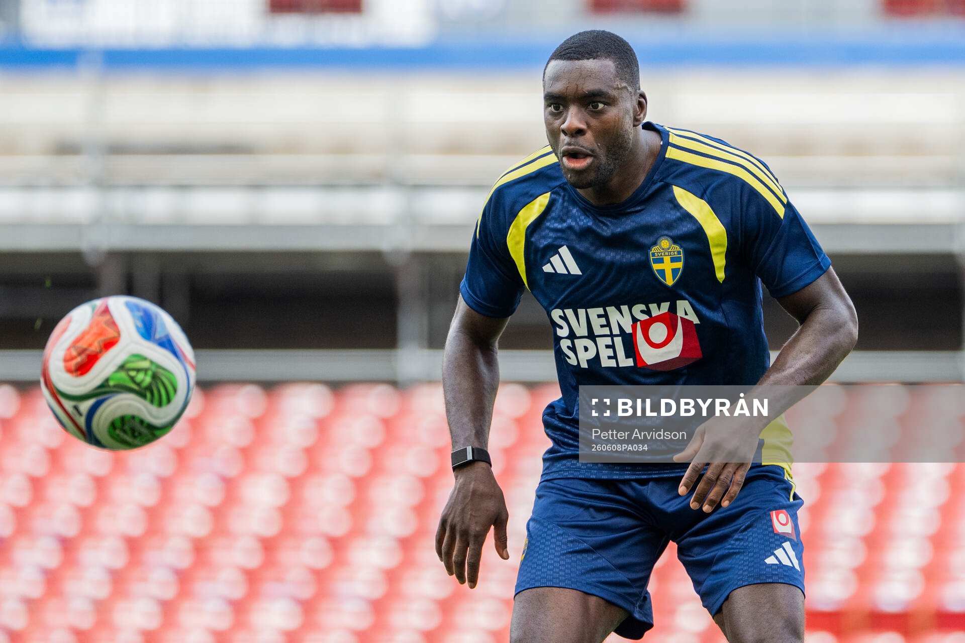 Ken Sema of the Swedish national football team at a