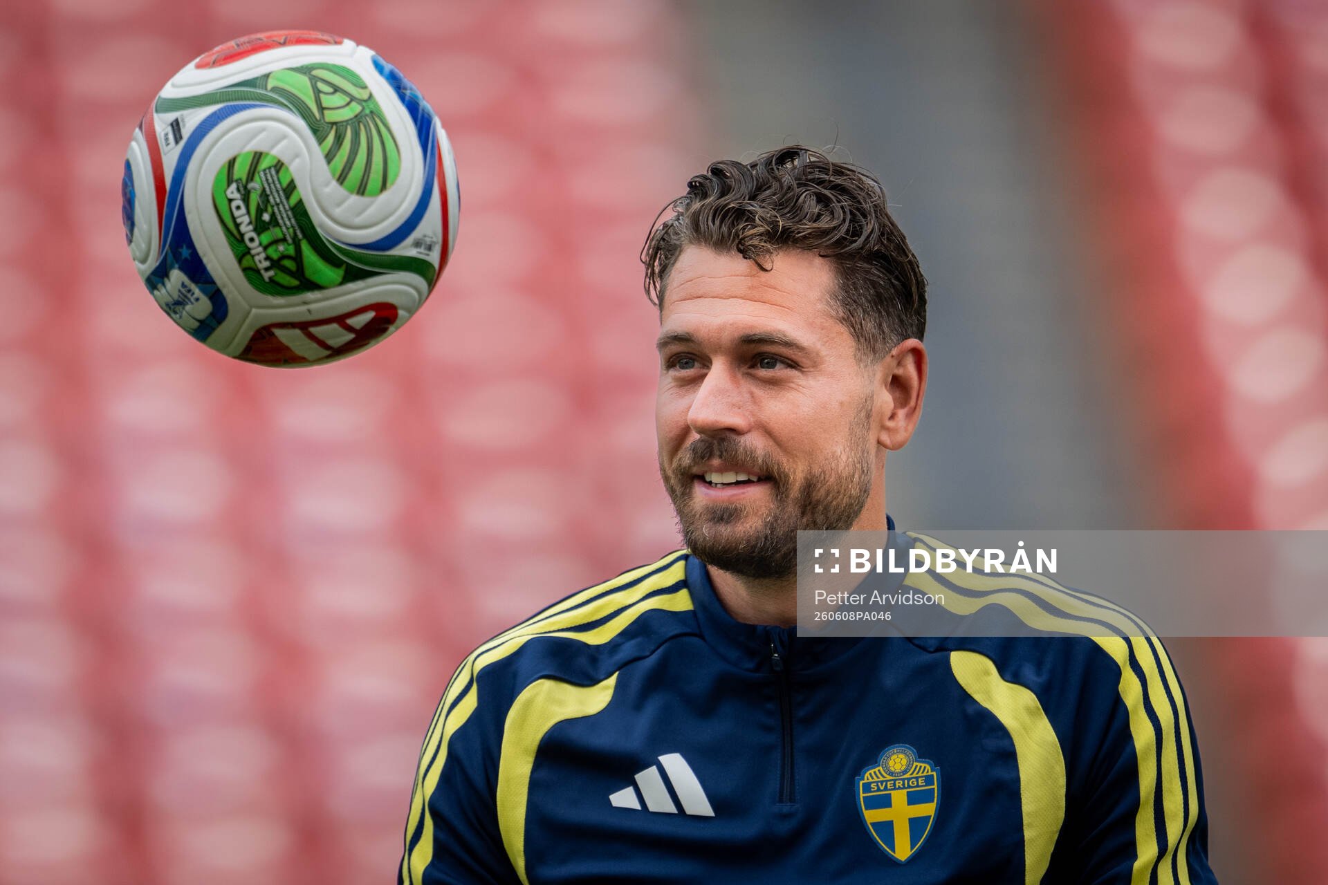 Goalkeeper Kristoffer Nordfeldt of the Swedish national