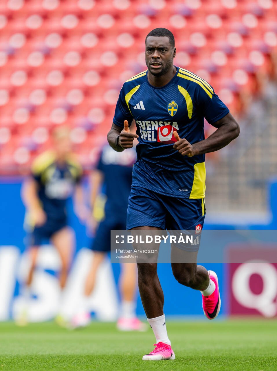 Ken Sema of the Swedish national football team at a
