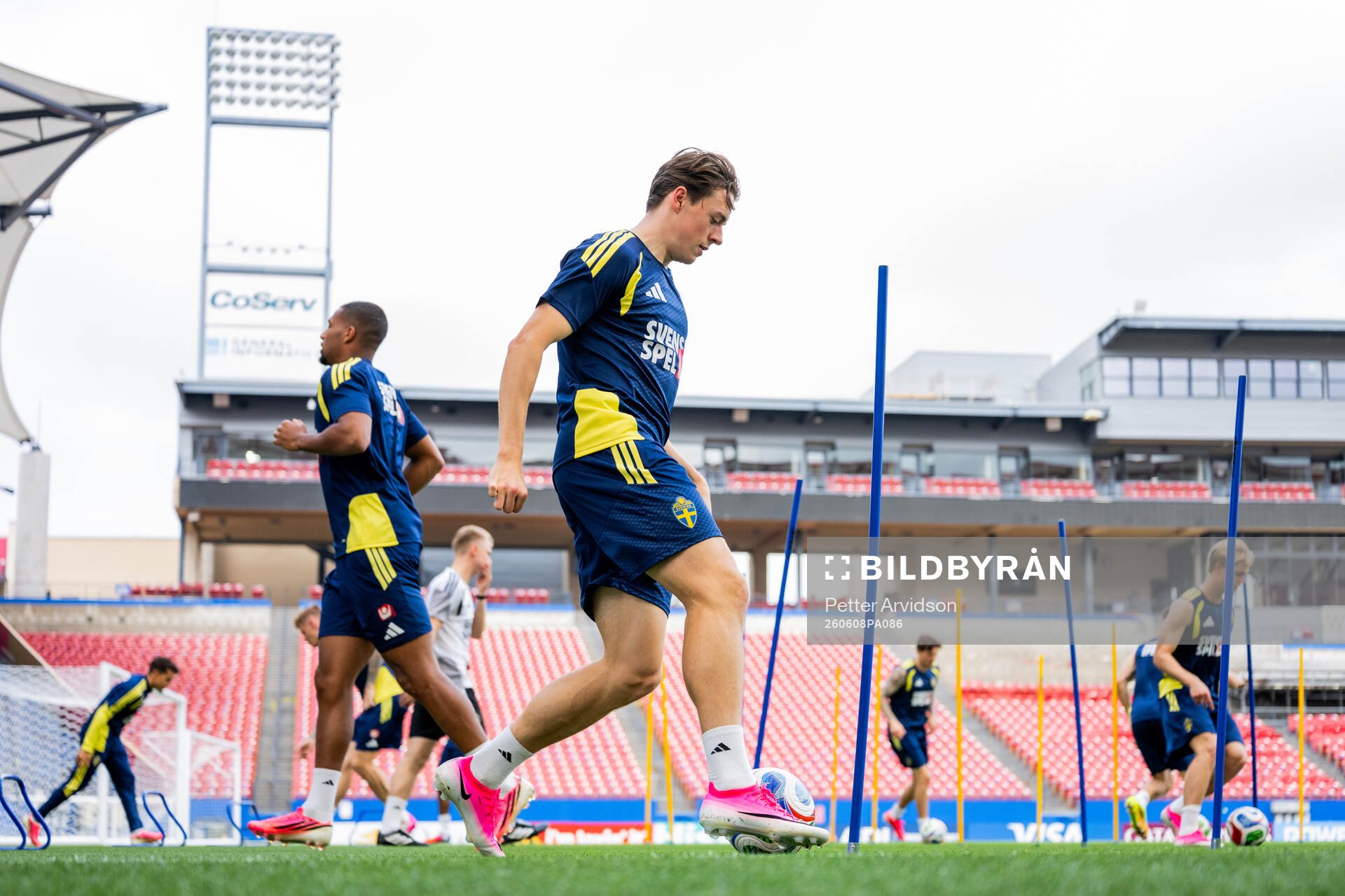 Elliot Stroud of the Swedish national football team at a