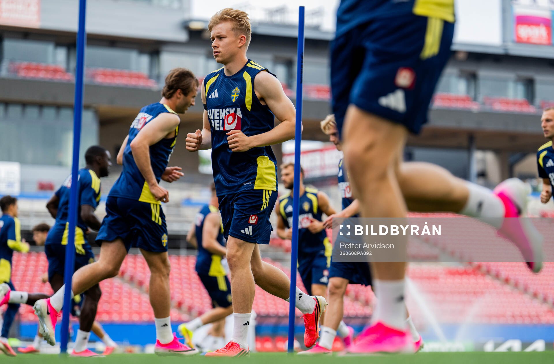Daniel Svensson of the Swedish national football team at a