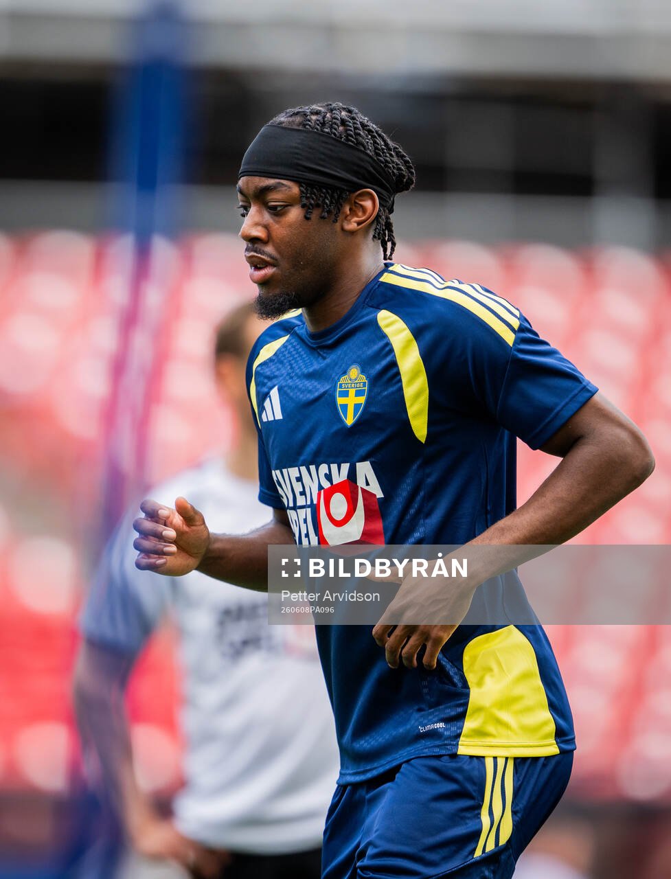Anthony Elanga of the Swedish national football team at a