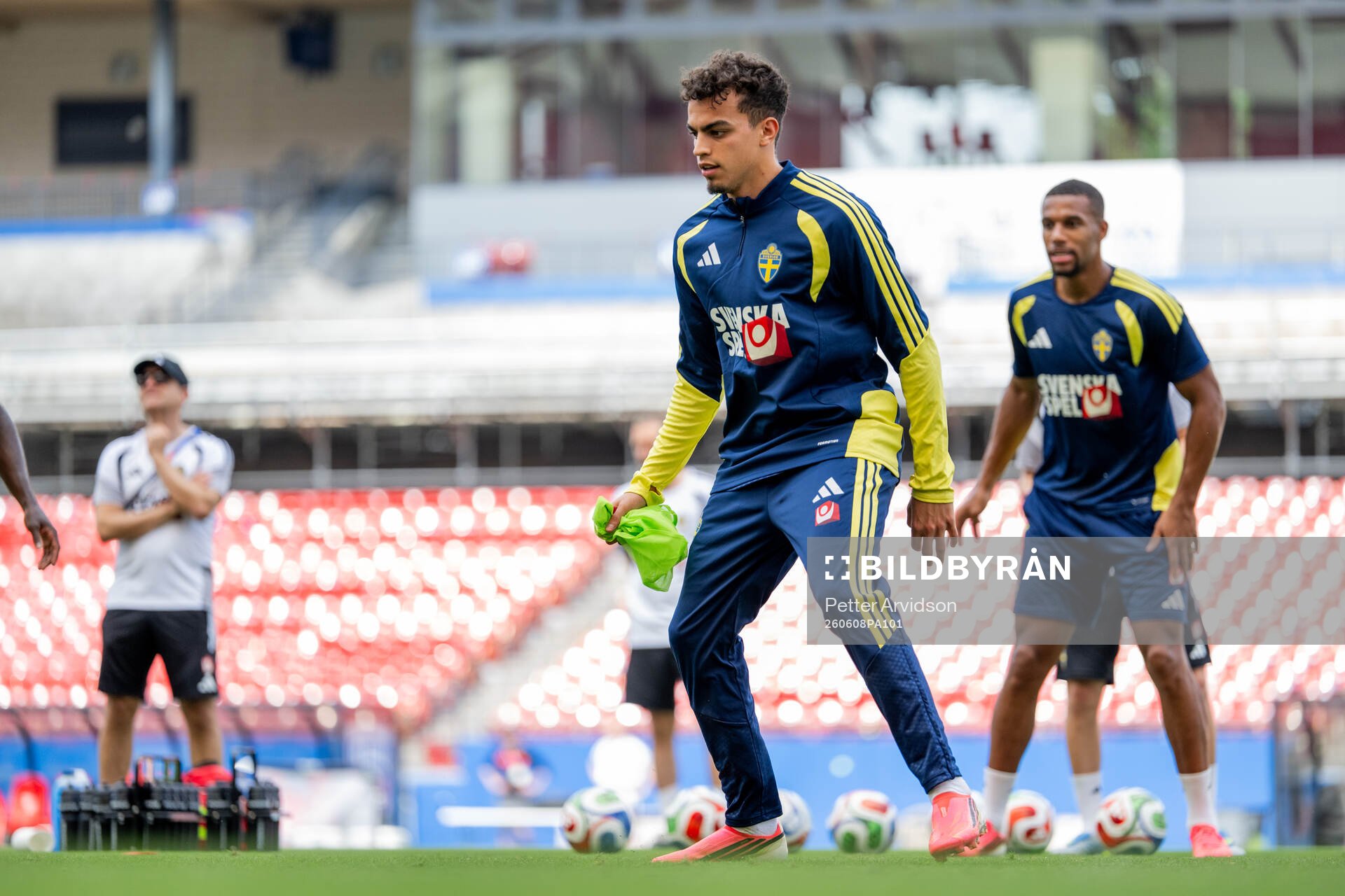 Yasin Ayari of the Swedish national football team at a