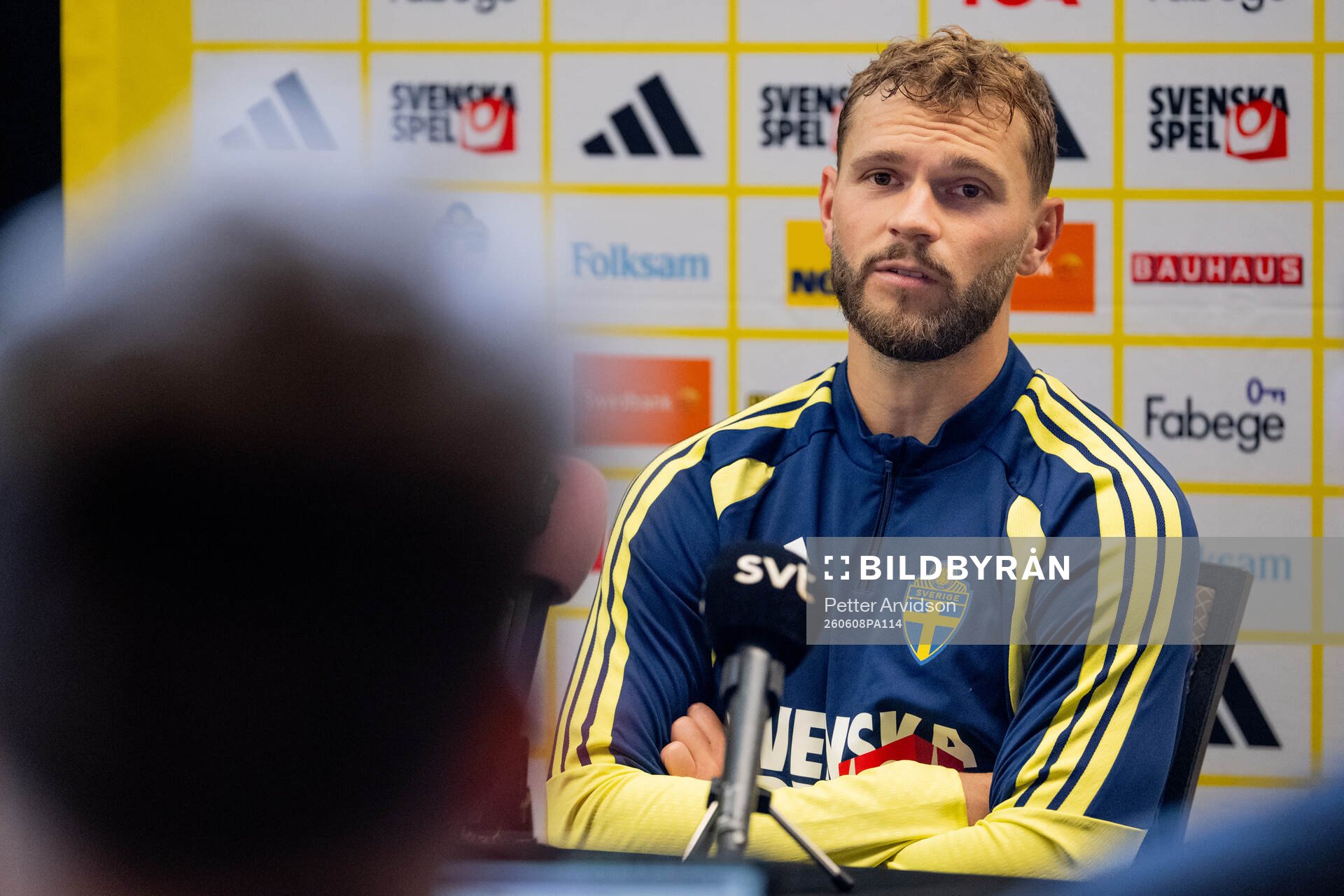 Jesper Karlström of the Swedish men's national football