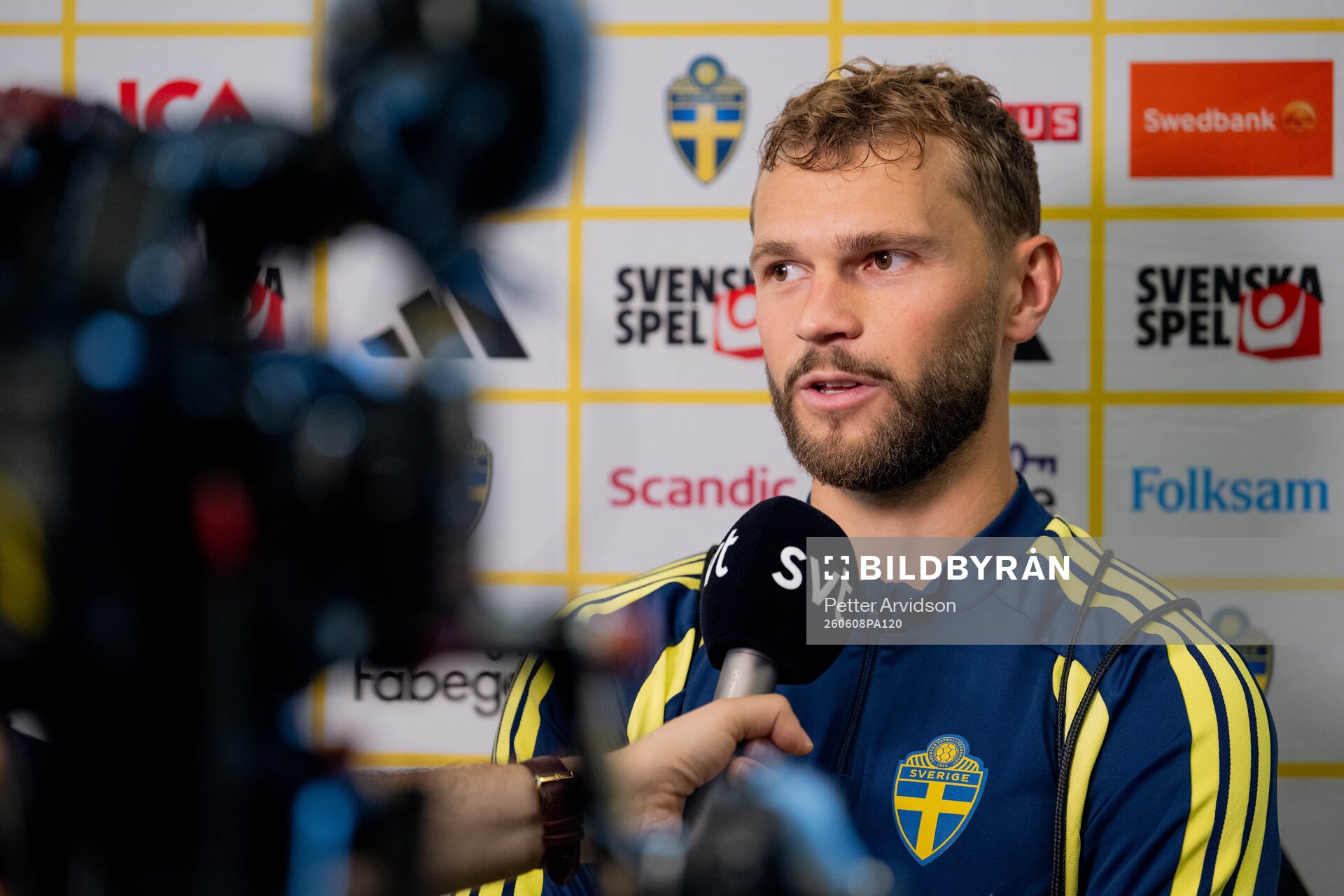 Jesper Karlström of the Swedish men's national football