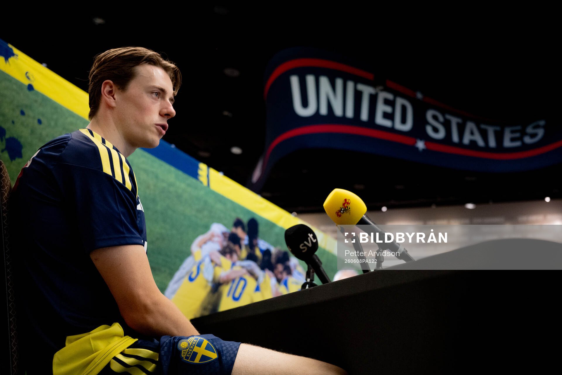 Elliot Stroud of the Swedish men's national football team