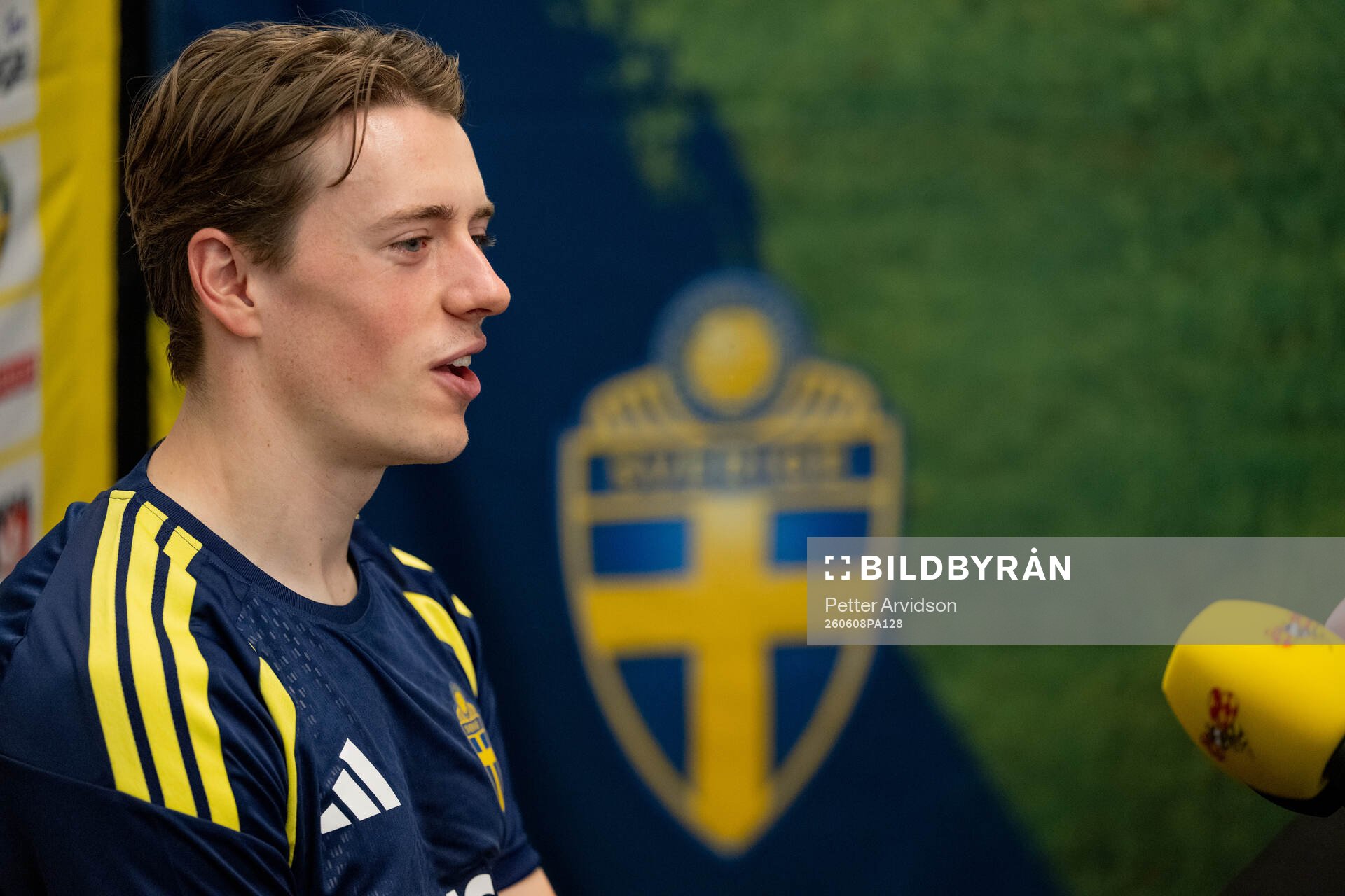 Elliot Stroud of the Swedish men's national football team
