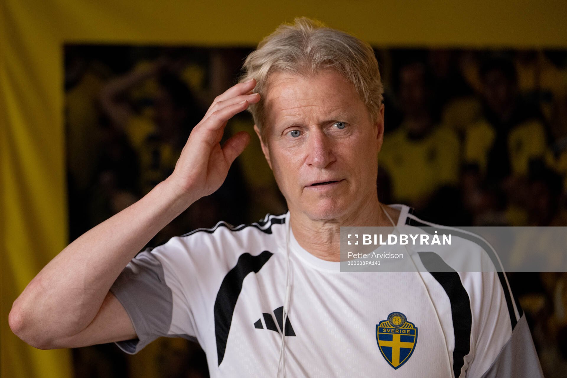 Team manager Stefan Pettersson of the Swedish men's