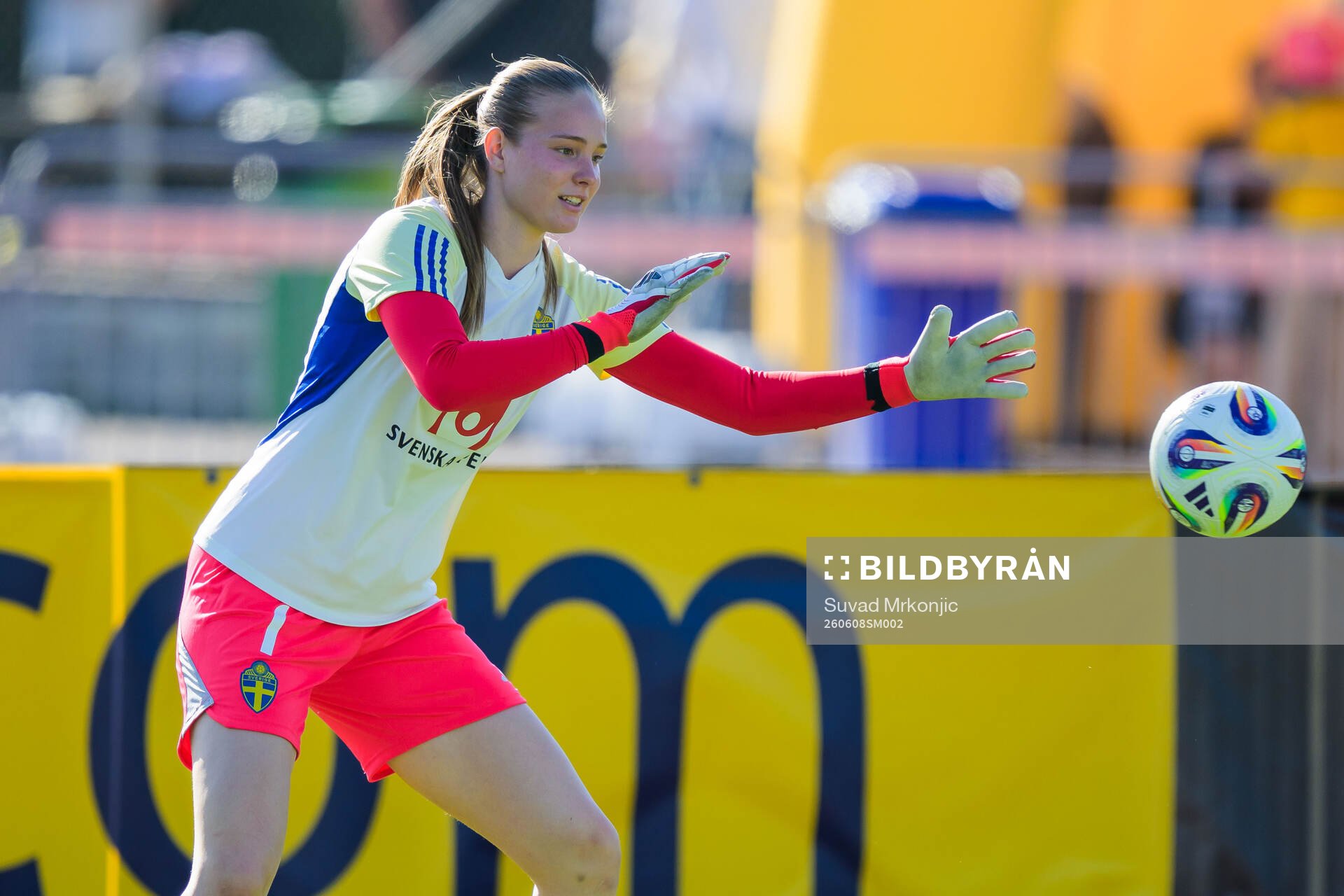 Goalkeeper Elvira Björklund of Sweden