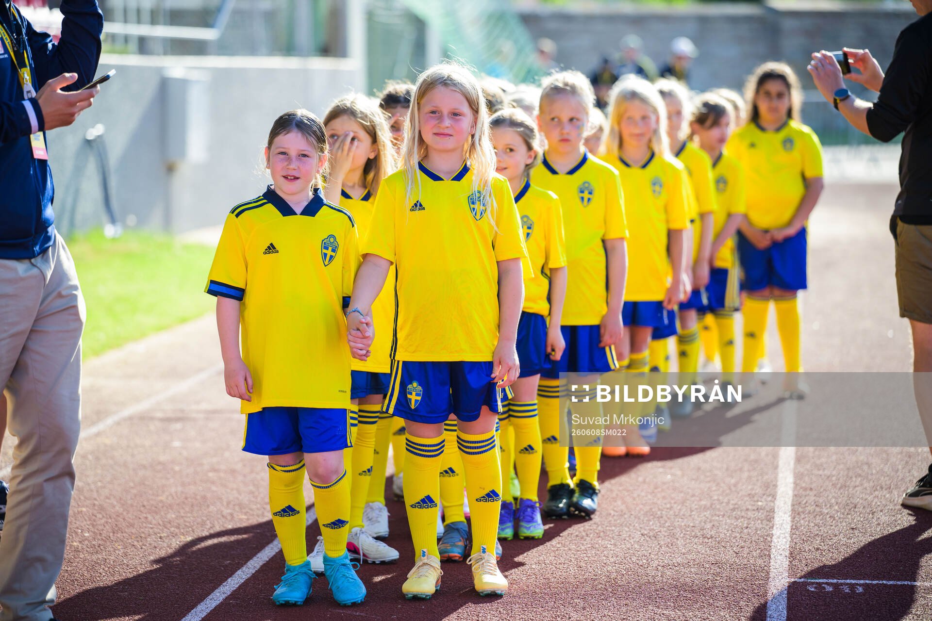 Young swedish football players