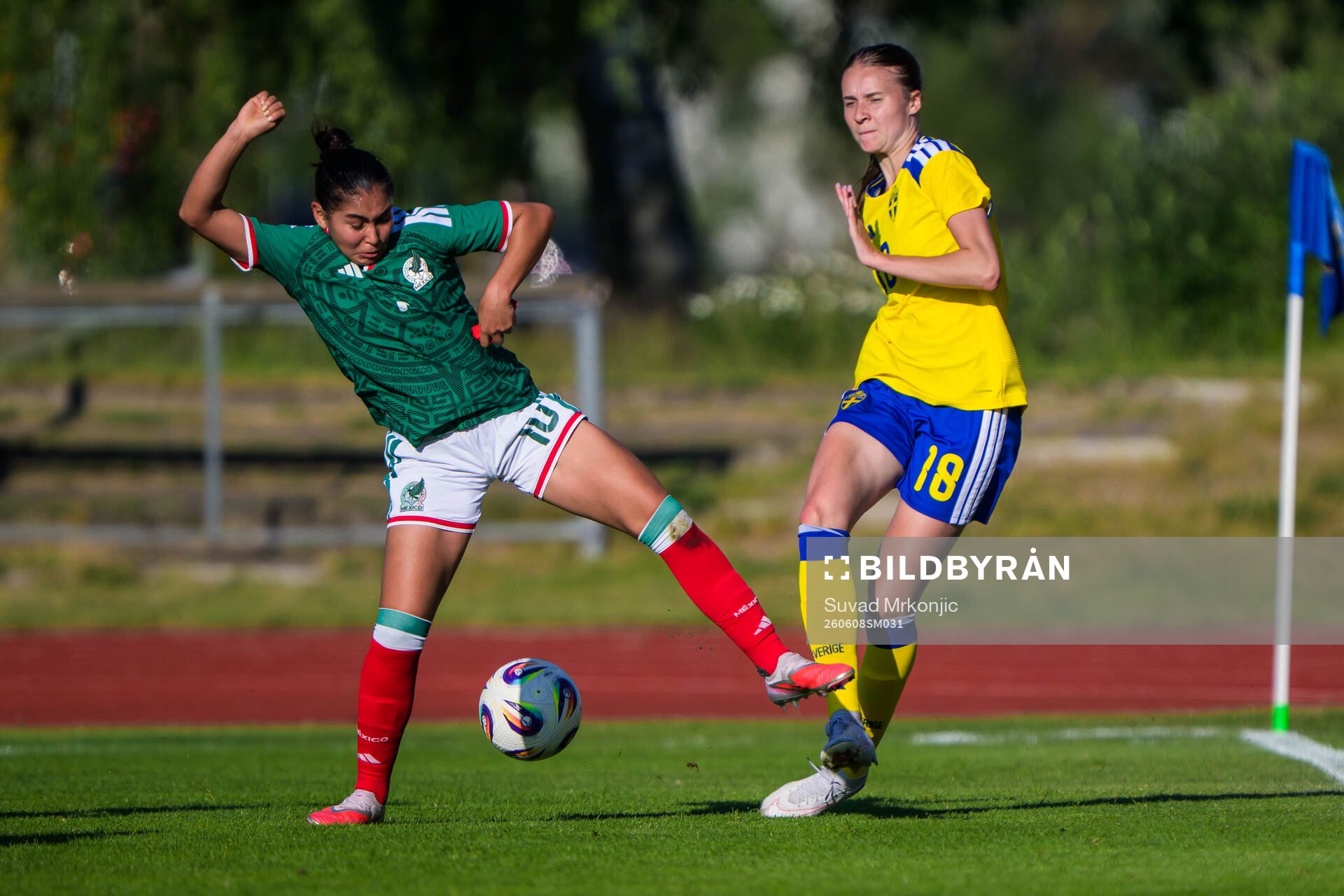 Dania Nicole Pérez Jiménez of Mexico and Julia Ragnarsson