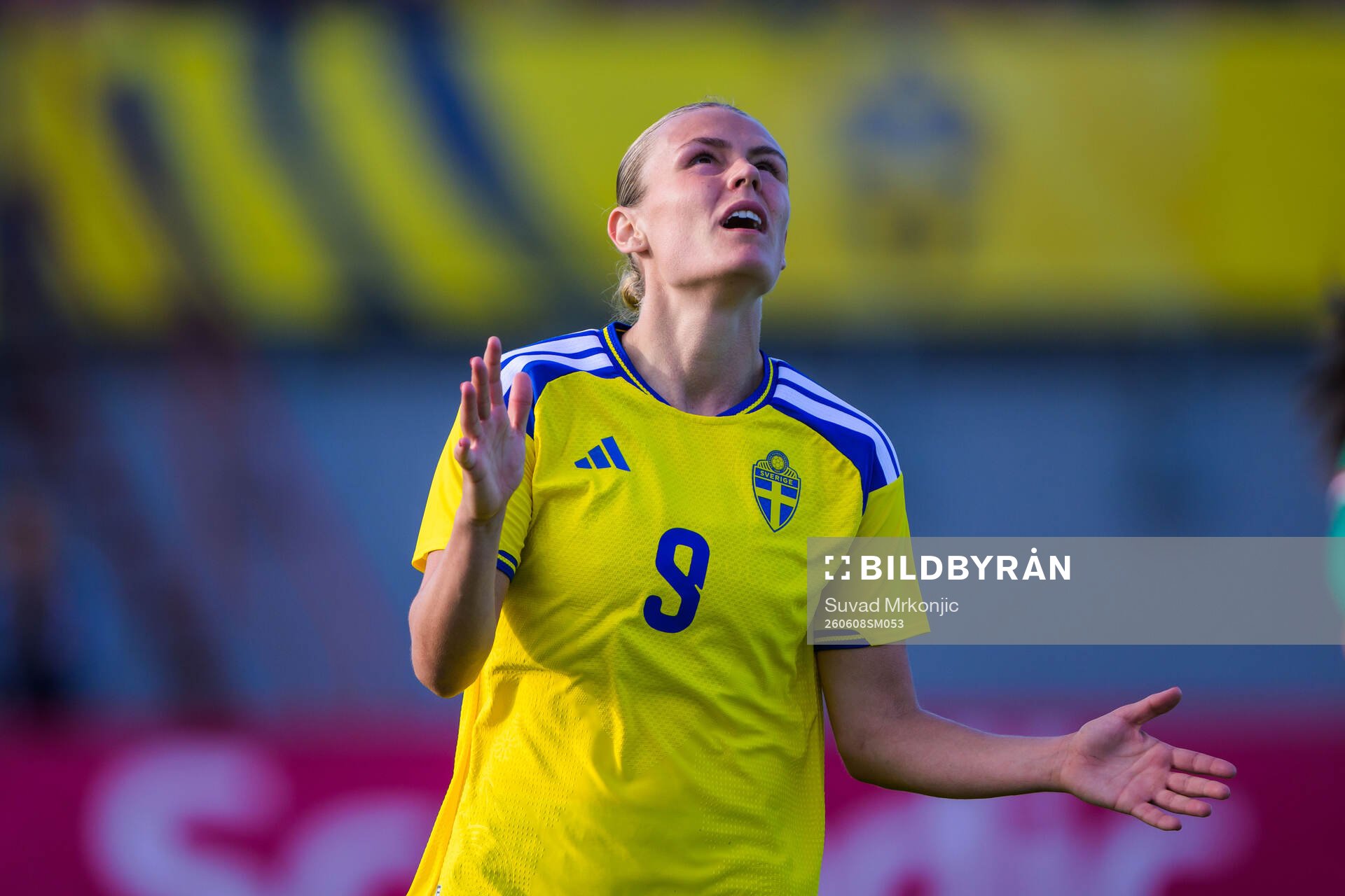Maja Bodin of Sweden looks dejected