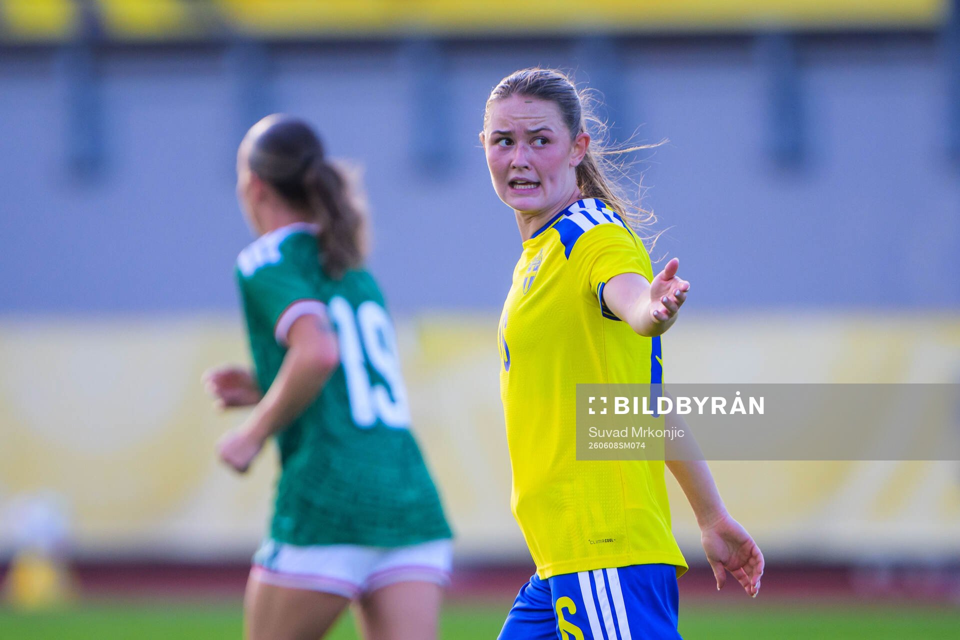 Svea Rehnberg of Sweden celebrates