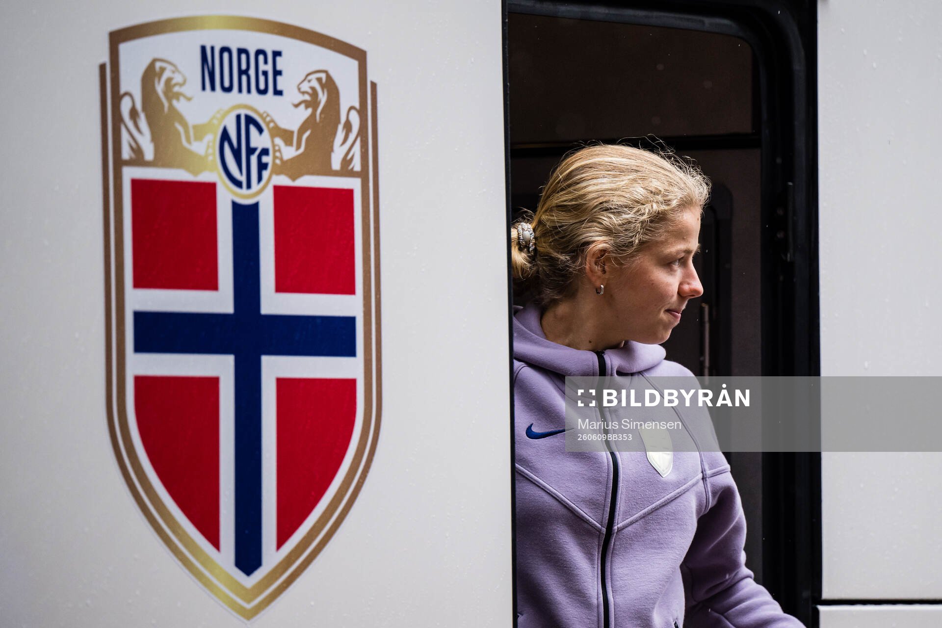 Justine Kielland of Norway arrives