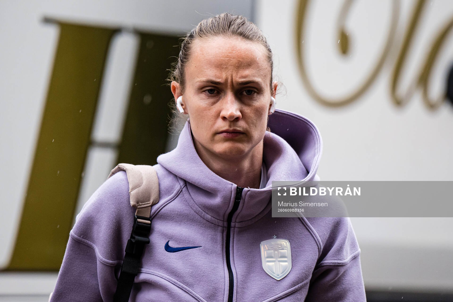 Caroline Graham Hansen of Norway arrives