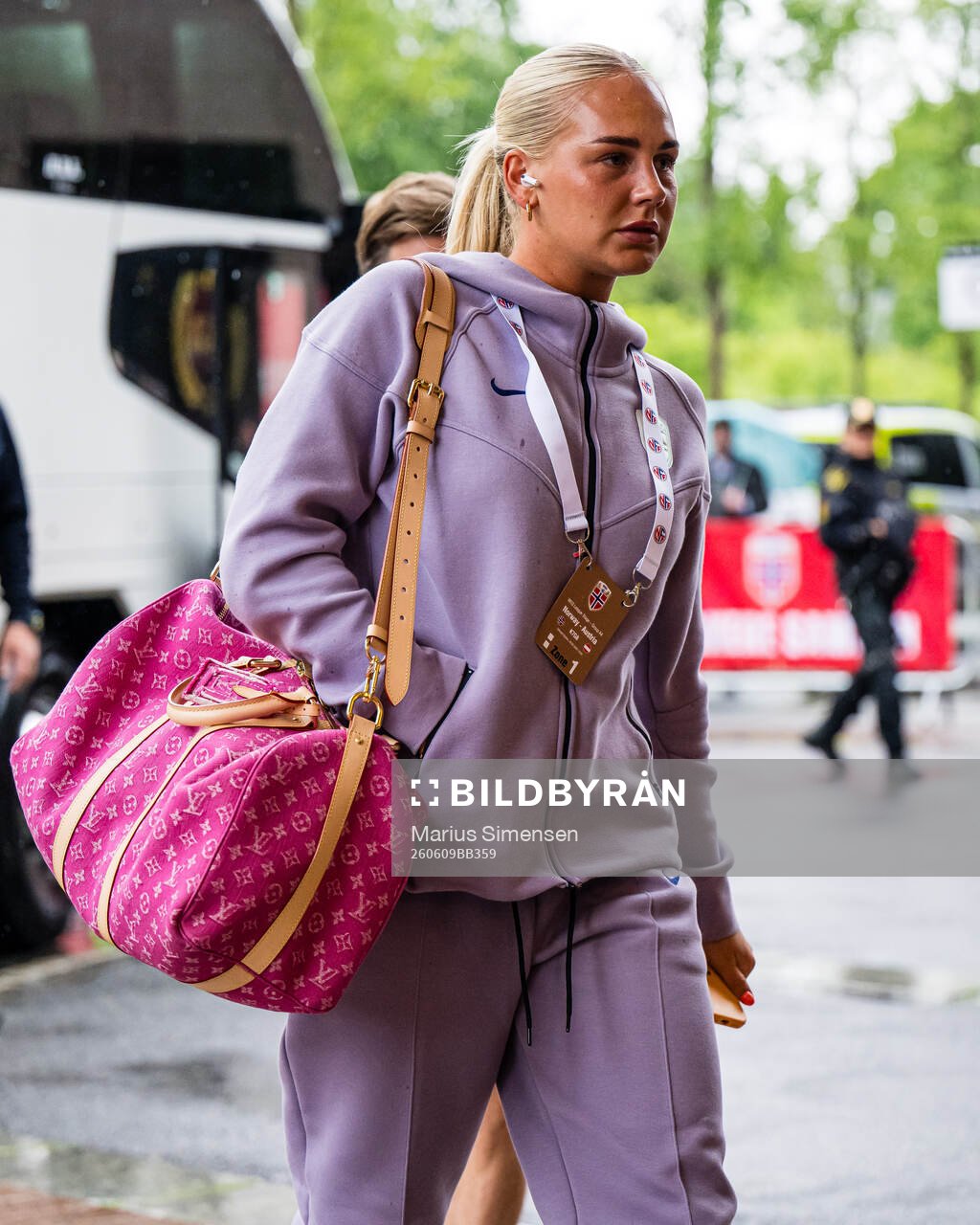 Cathinka Tandberg of Norway arrives