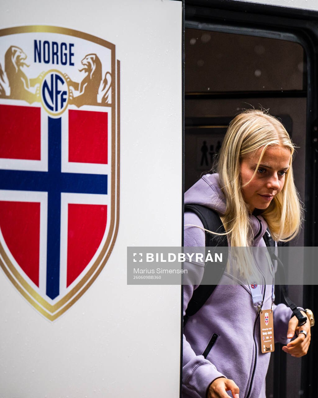 Emilie Woldvik of Norway arrives