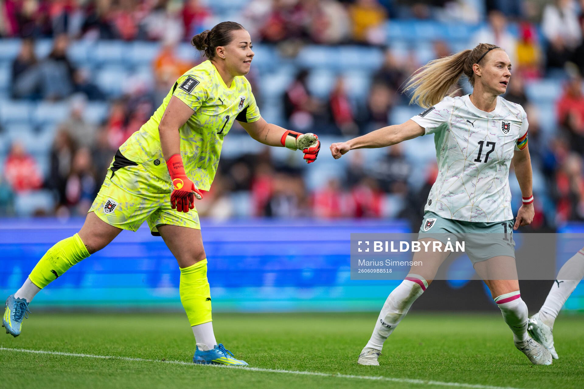 Mariella El Sherif and Sarah Puntigam of Austria
