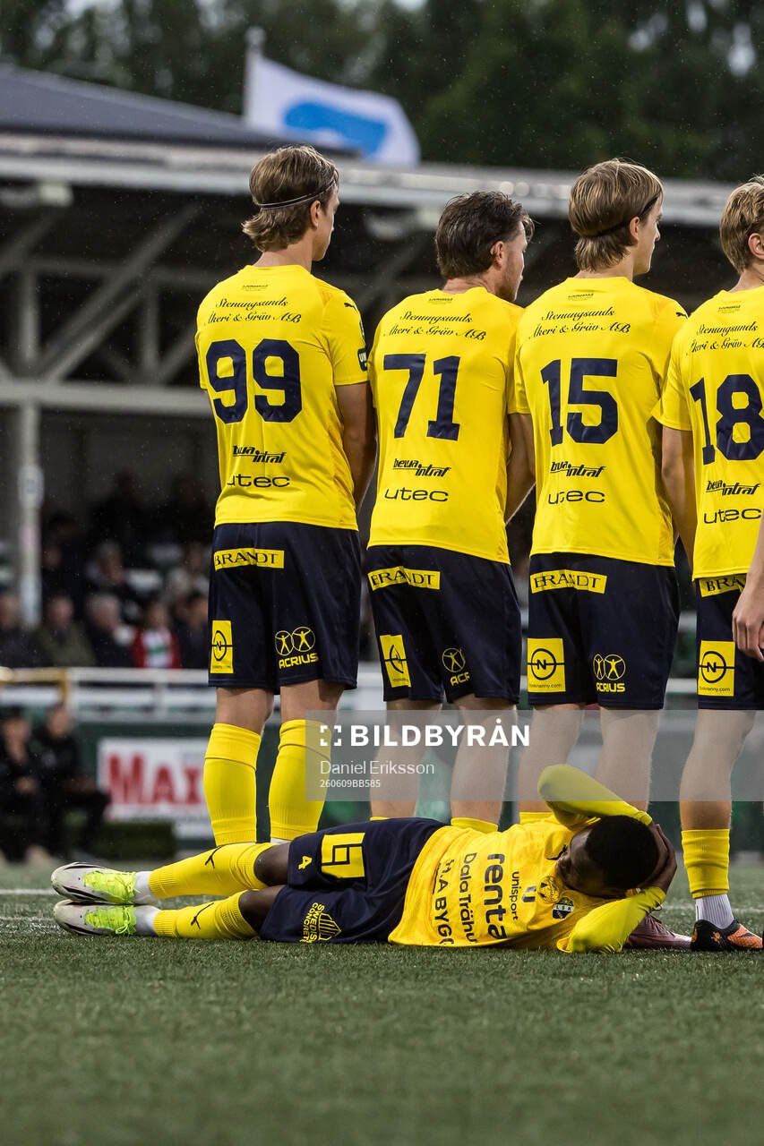 Under fotbollsmatchen i Superettan mellan Brage och
