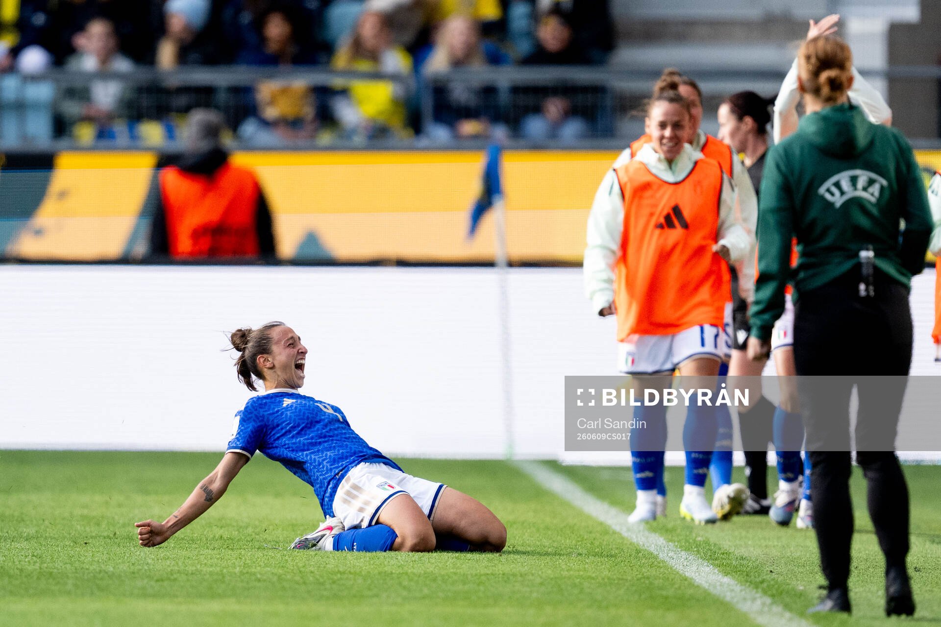 Federica D'Auria of Italy celebrates