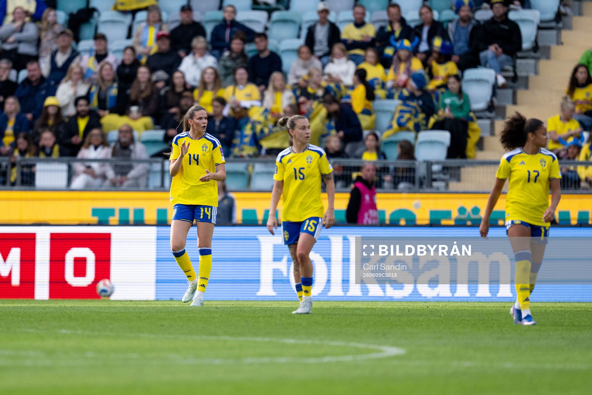 Bella Andersson, Julia Zigiotti Olme and Felicia Schröder