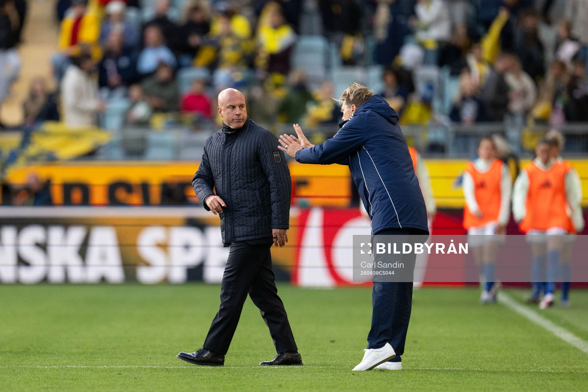 Head coach Andrea Soncin of Italy and head coach Tony