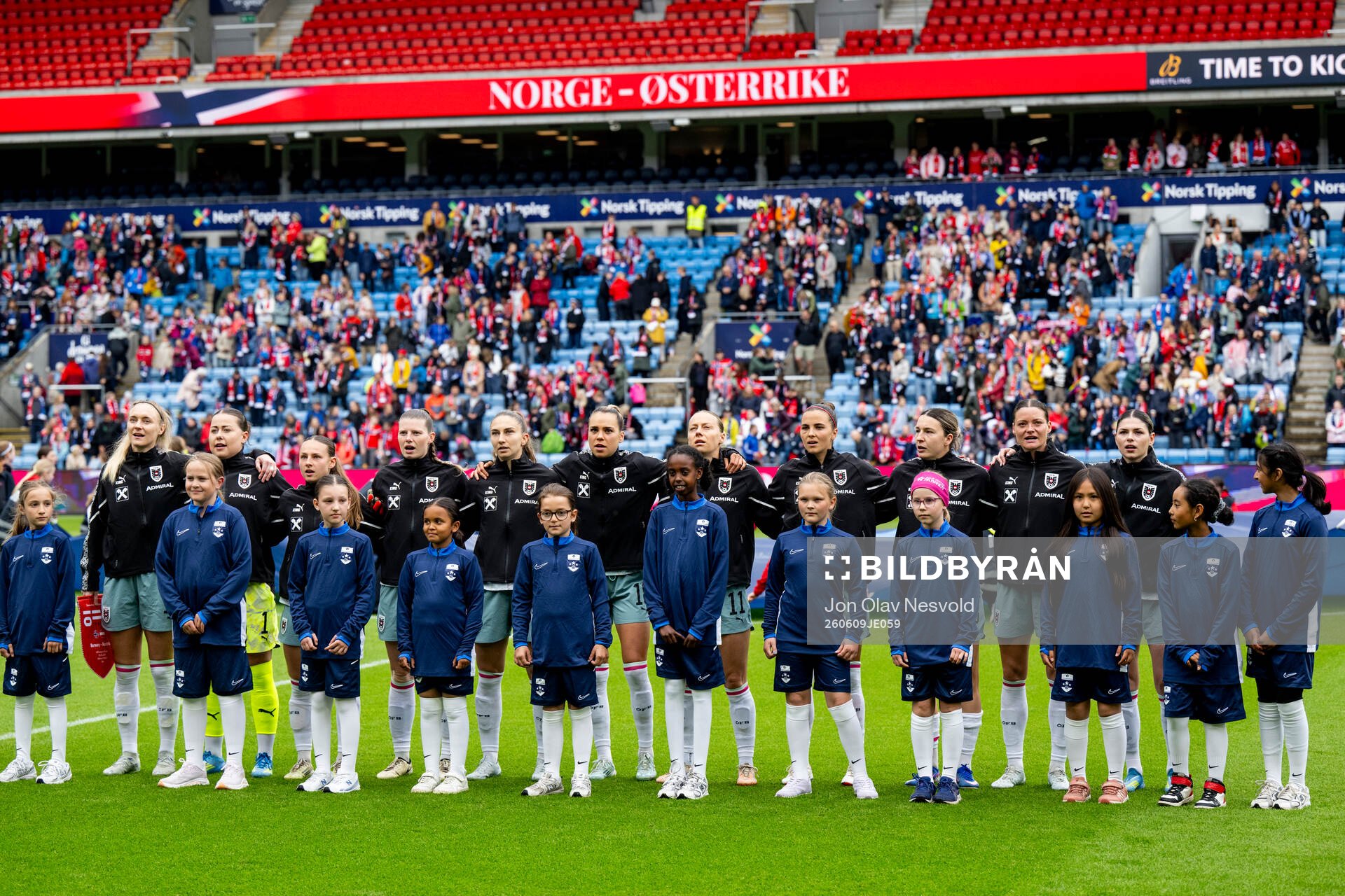 The team of Austria line-up