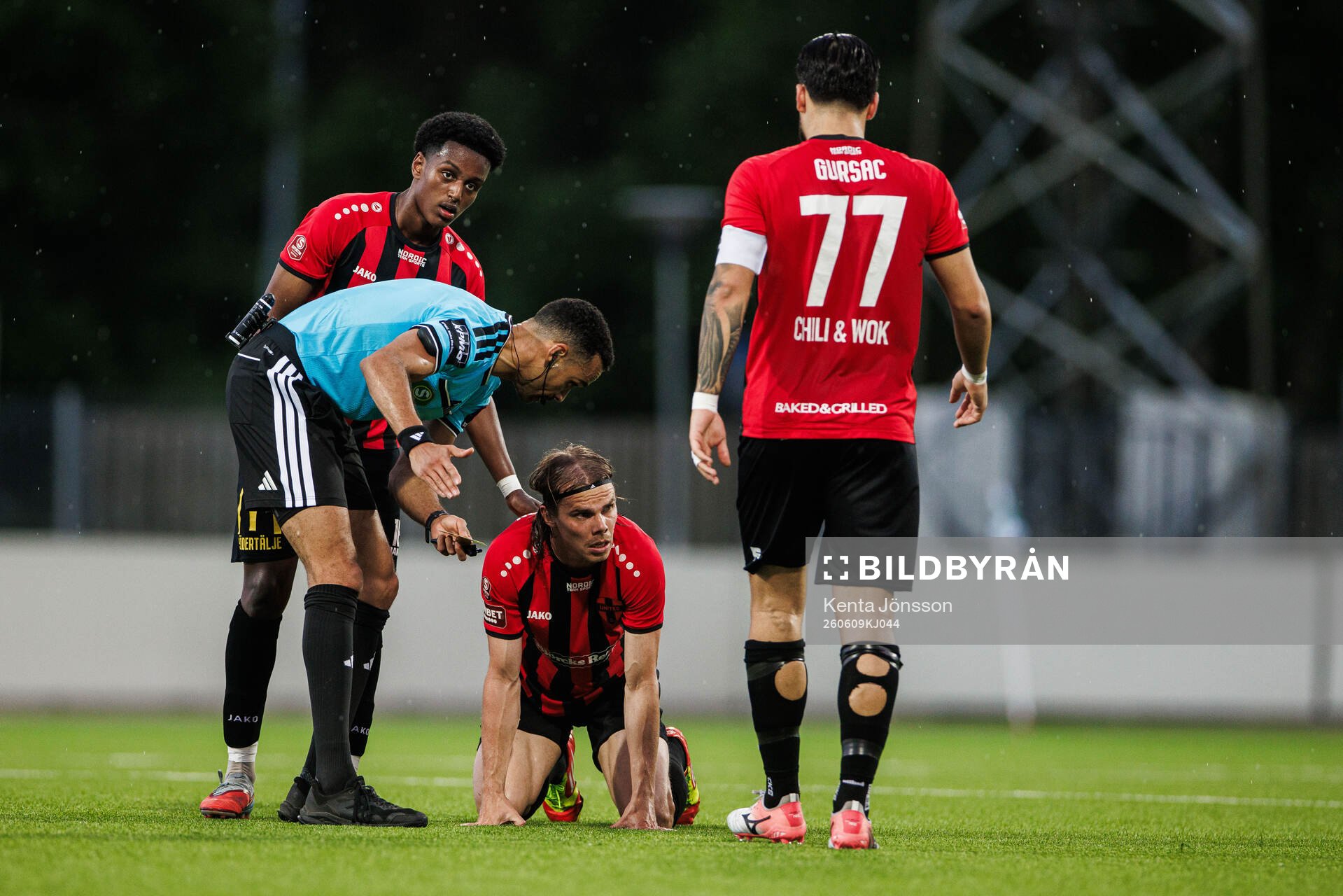 Nordic Uniteds Elias Andersson deppar
