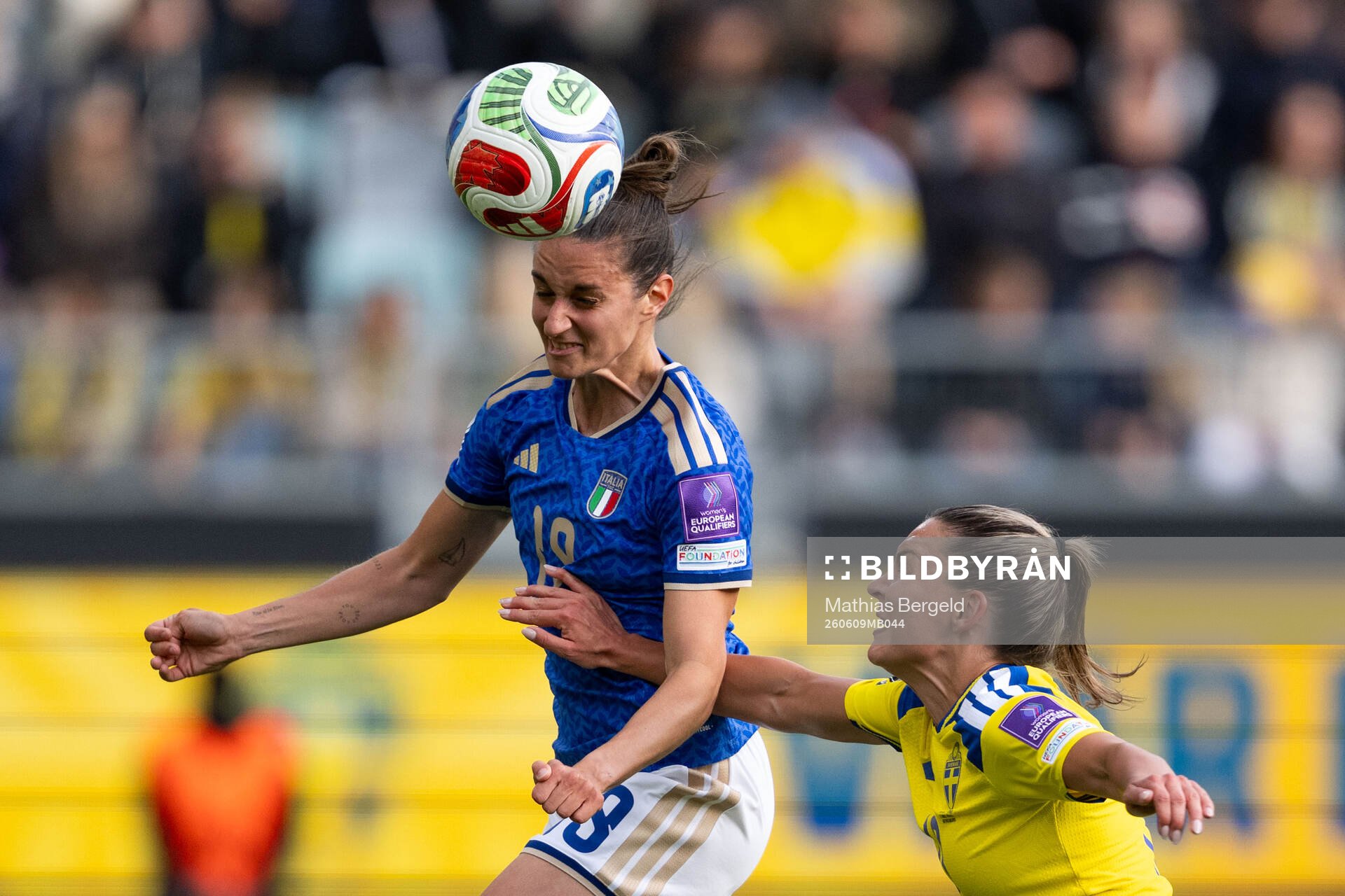 Martina Lenzini of Italy and Johanna Rytting Kaneryd of