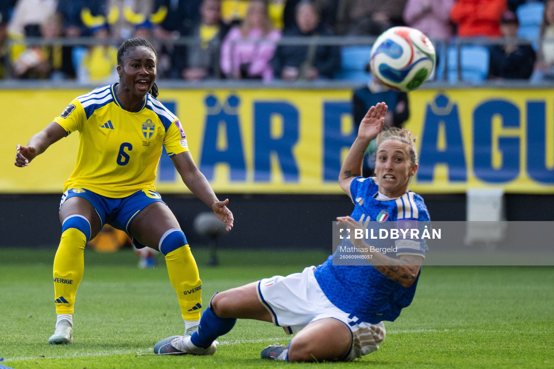 Federica D'Auria of Italy scores 0-1 behind Monica Jusu Bah