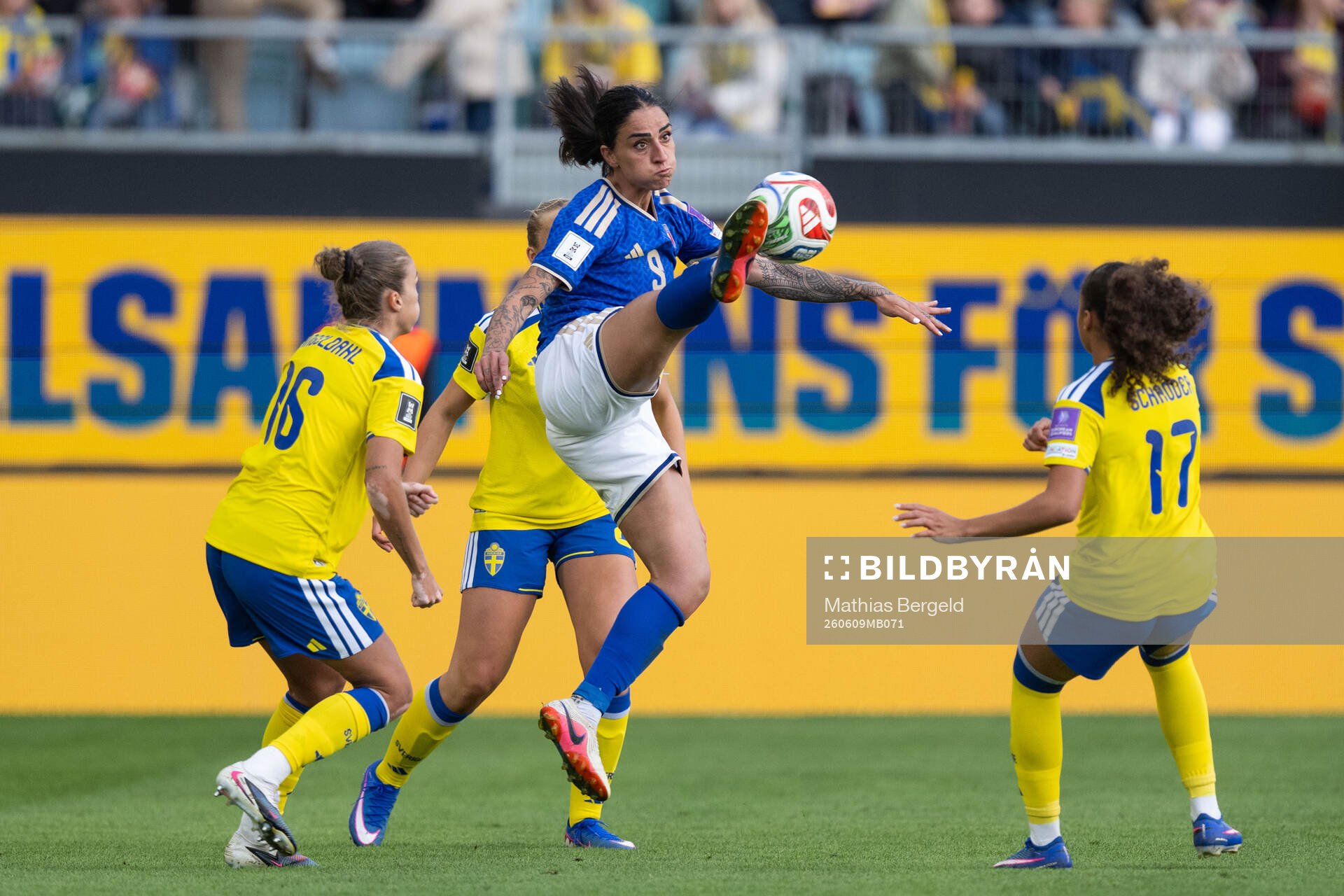 Filippa Angeldahl and Felicia Schröder of Sweden and