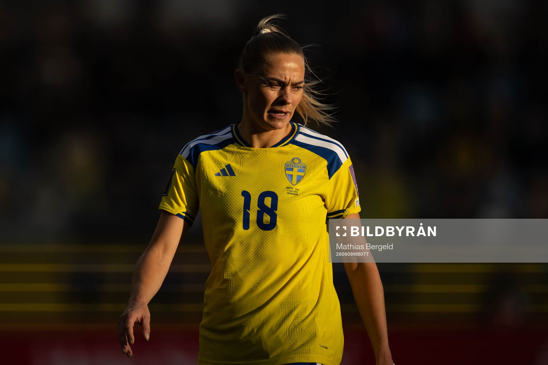 Fridolina Rolfö of Sweden looks dejected