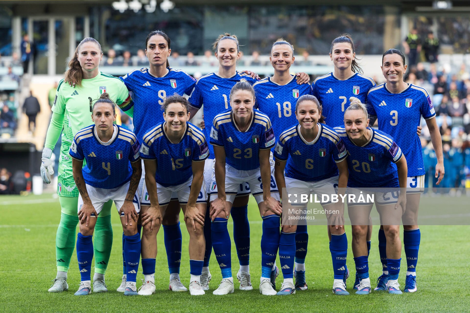 The starting eleven of Italy
