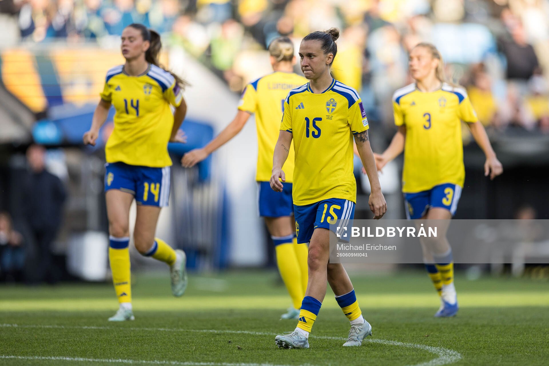 Julia Zigiotti Olme of Sweden looks dejected