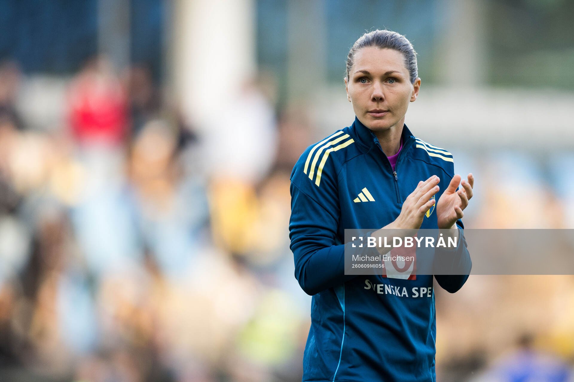 Goalkeeper Jennifer Falk of Sweden