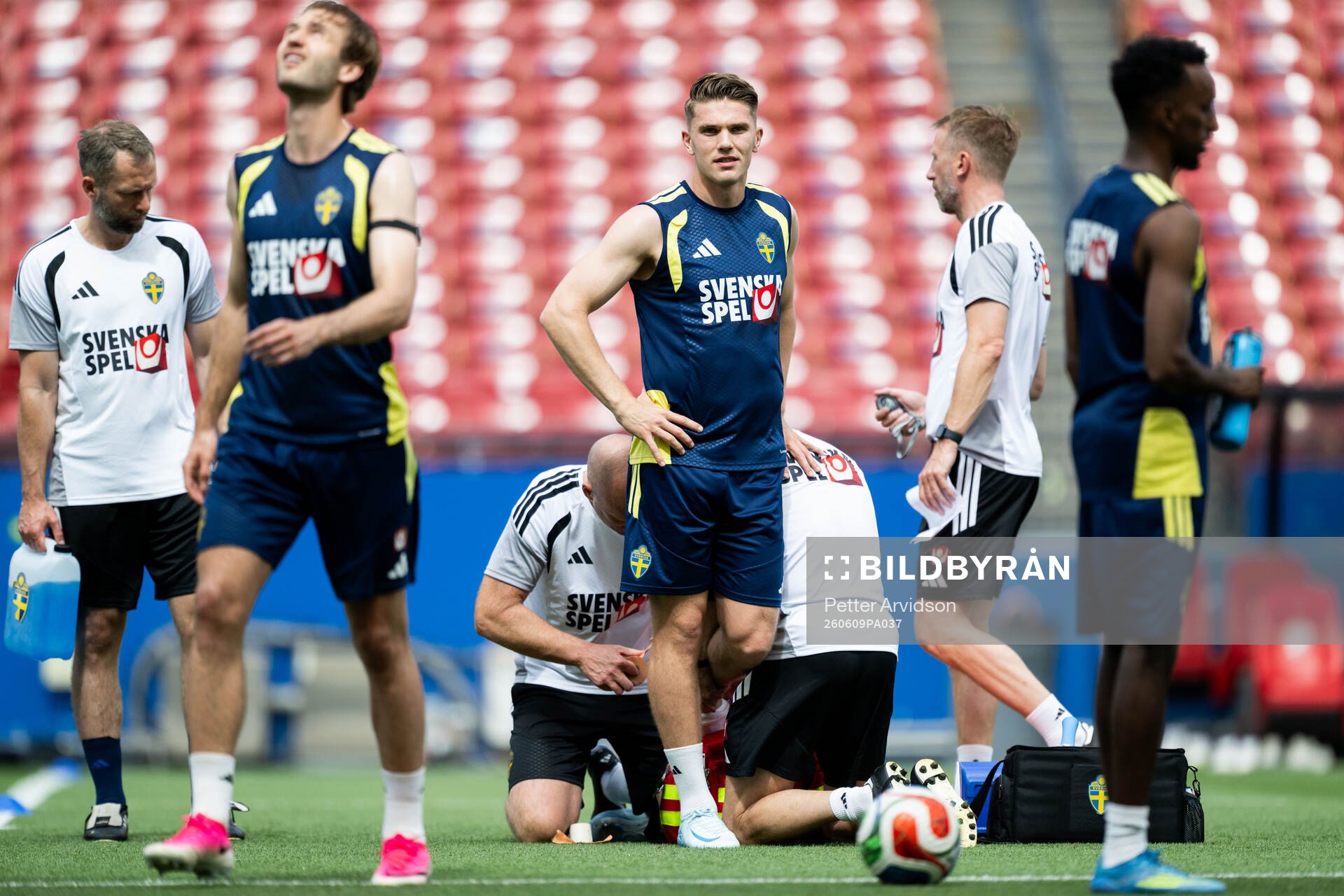 Viktor Gyökeres of the Swedish national football team at a