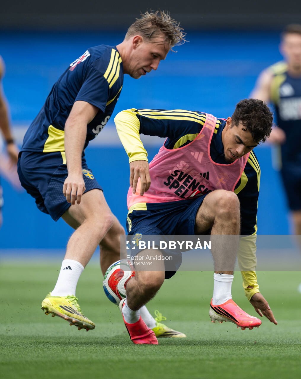 Herman Johansson and Yasin Ayari of the Swedish national