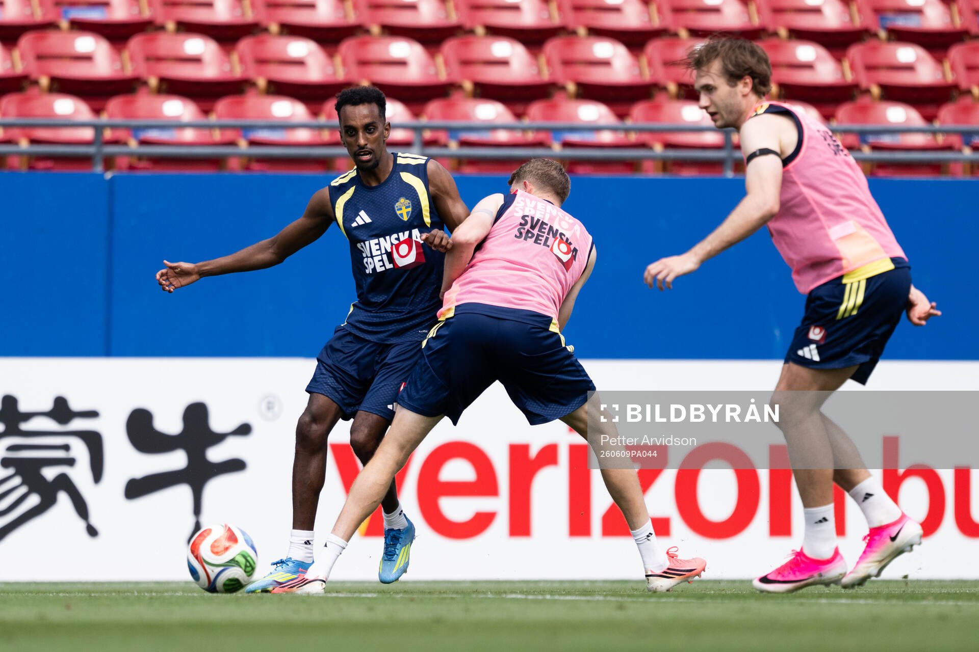 Taha Ali of the Swedish national football team at a