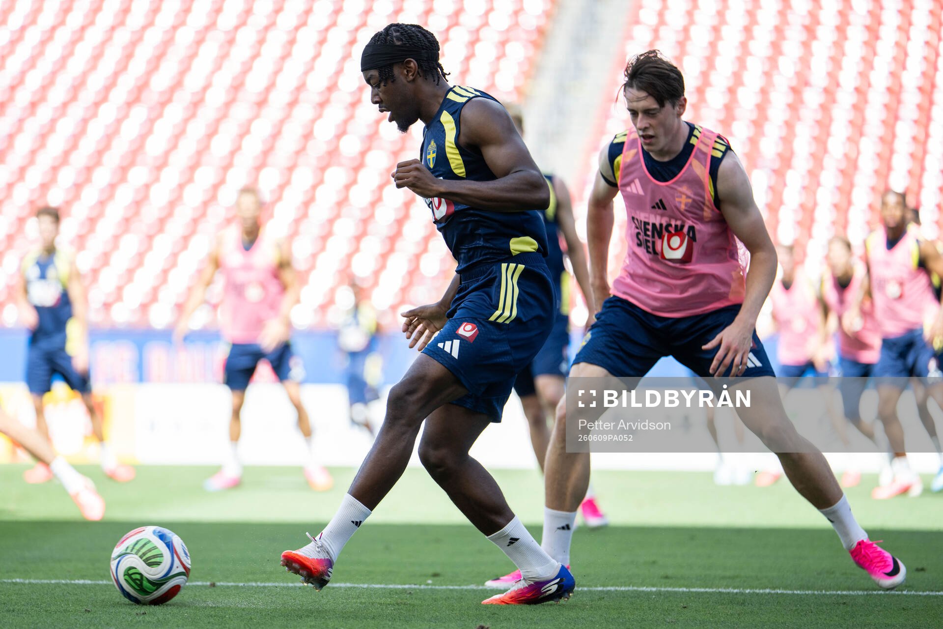 Anthony Elanga of the Swedish national football team at a