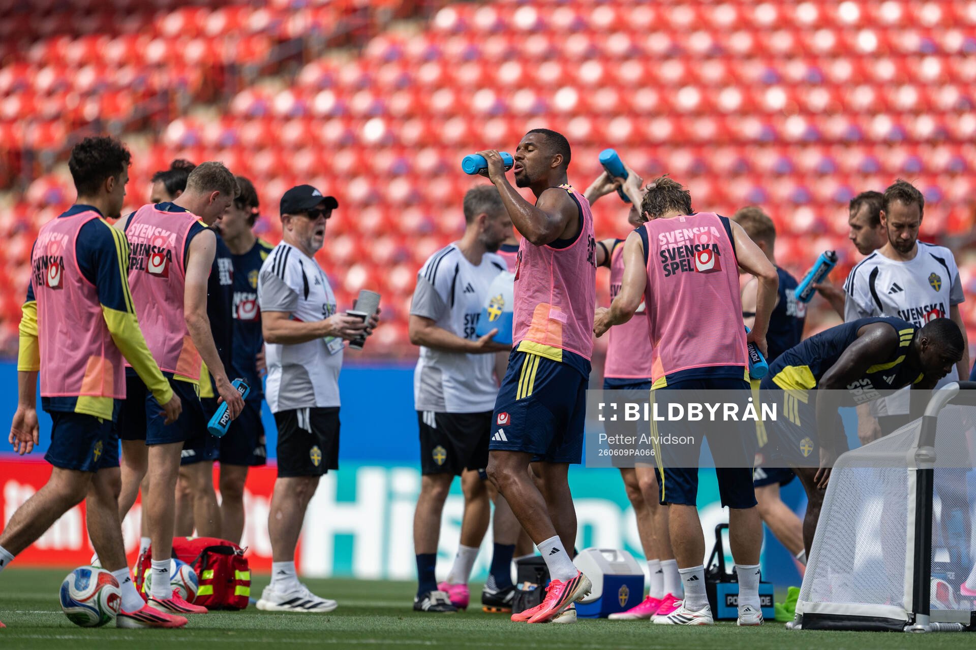 Isak Hien of the Swedish national football team at a