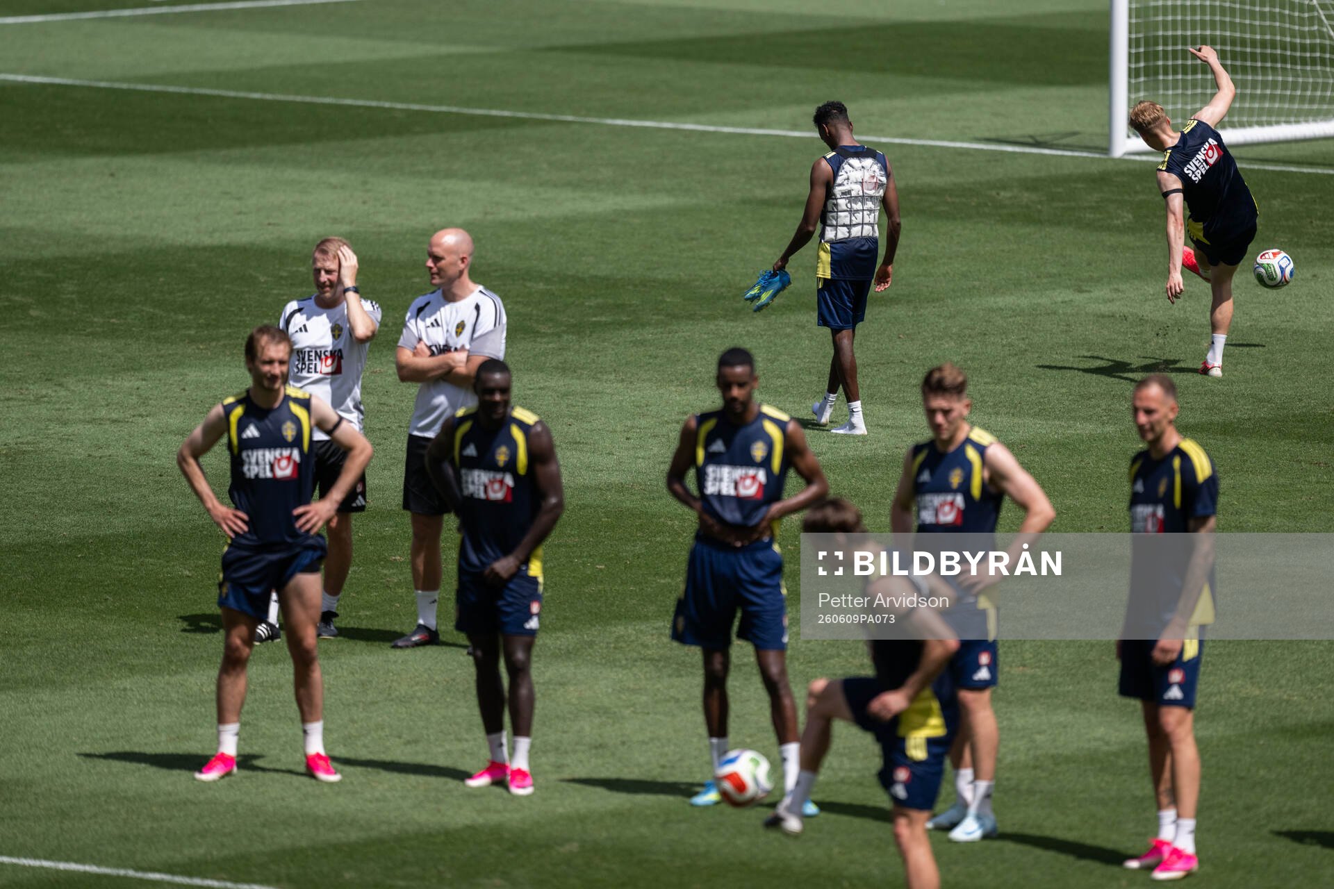 Taha Ali of the Swedish national football team at a