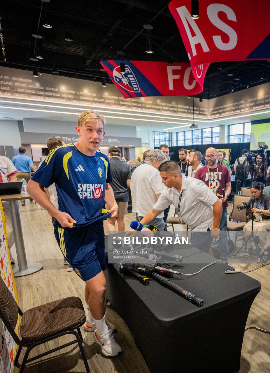 Herman Johansson of the Swedish men's national football team