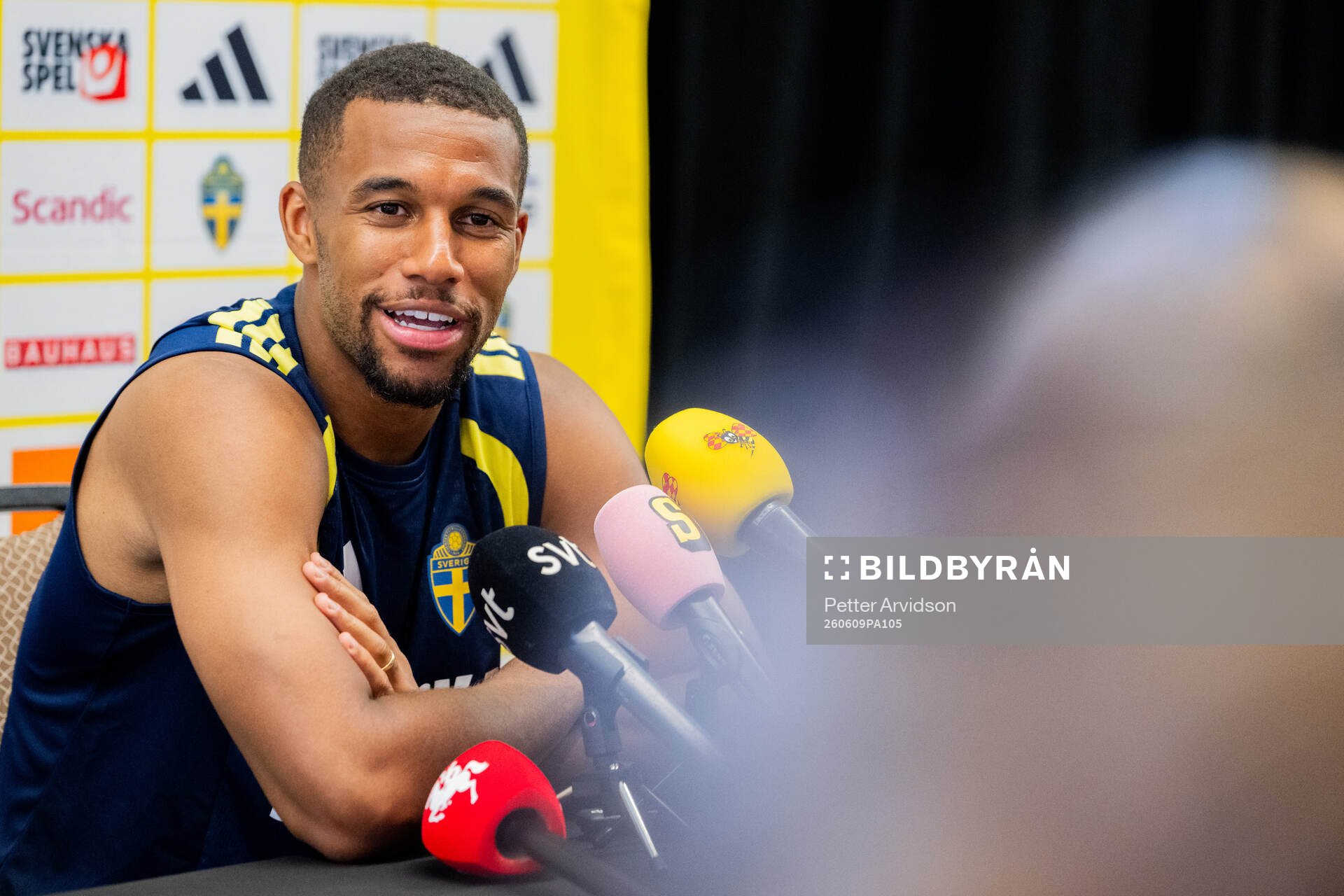 Isak Hien of the Swedish men's national football team